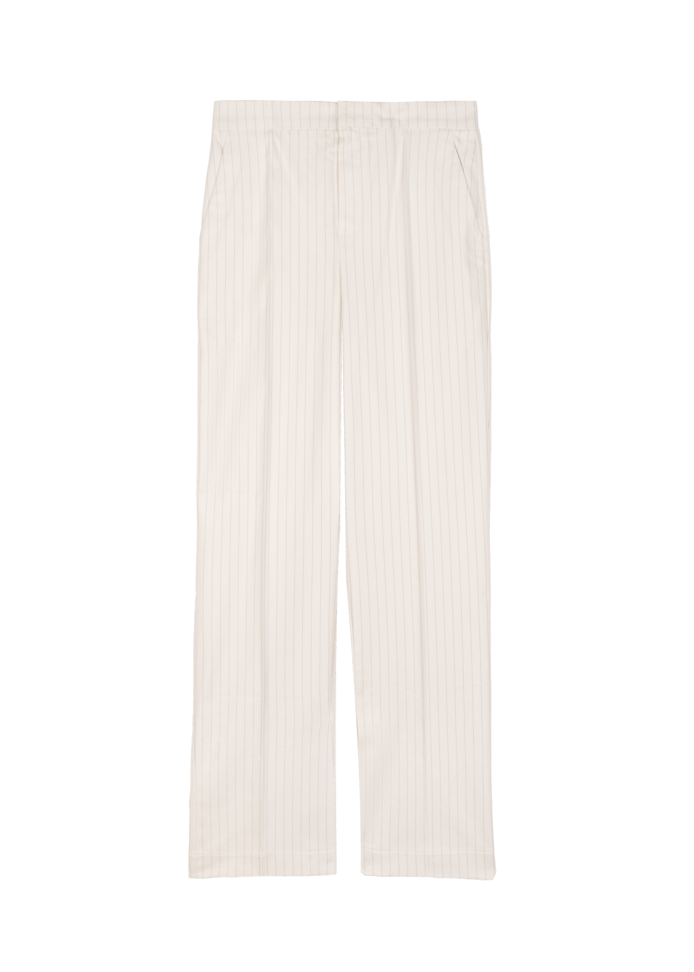 Tapered pinstripe trousers