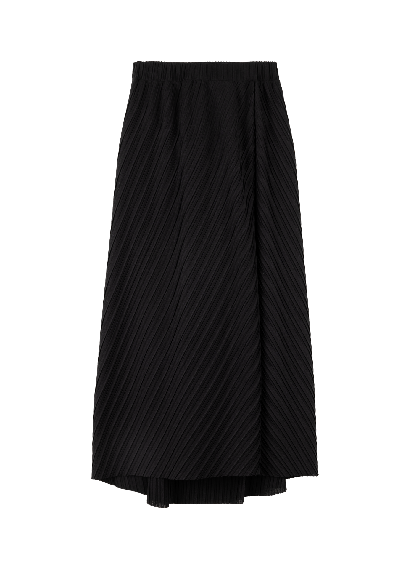 Pliss midi rok zwart De offici le Vanilia webshop