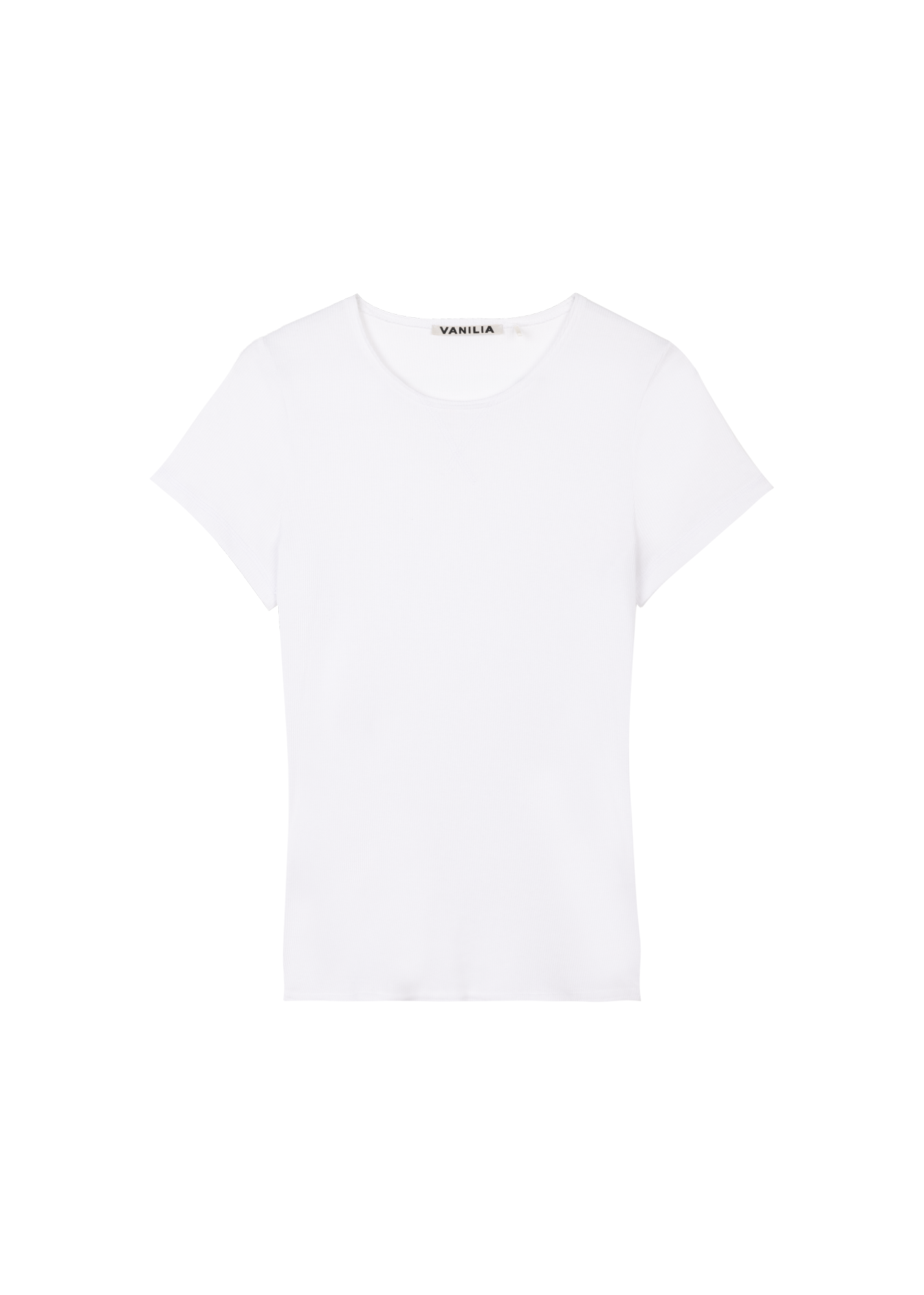 Rib Jersey Slim T Shirt De Officiële Vanilia Webshop