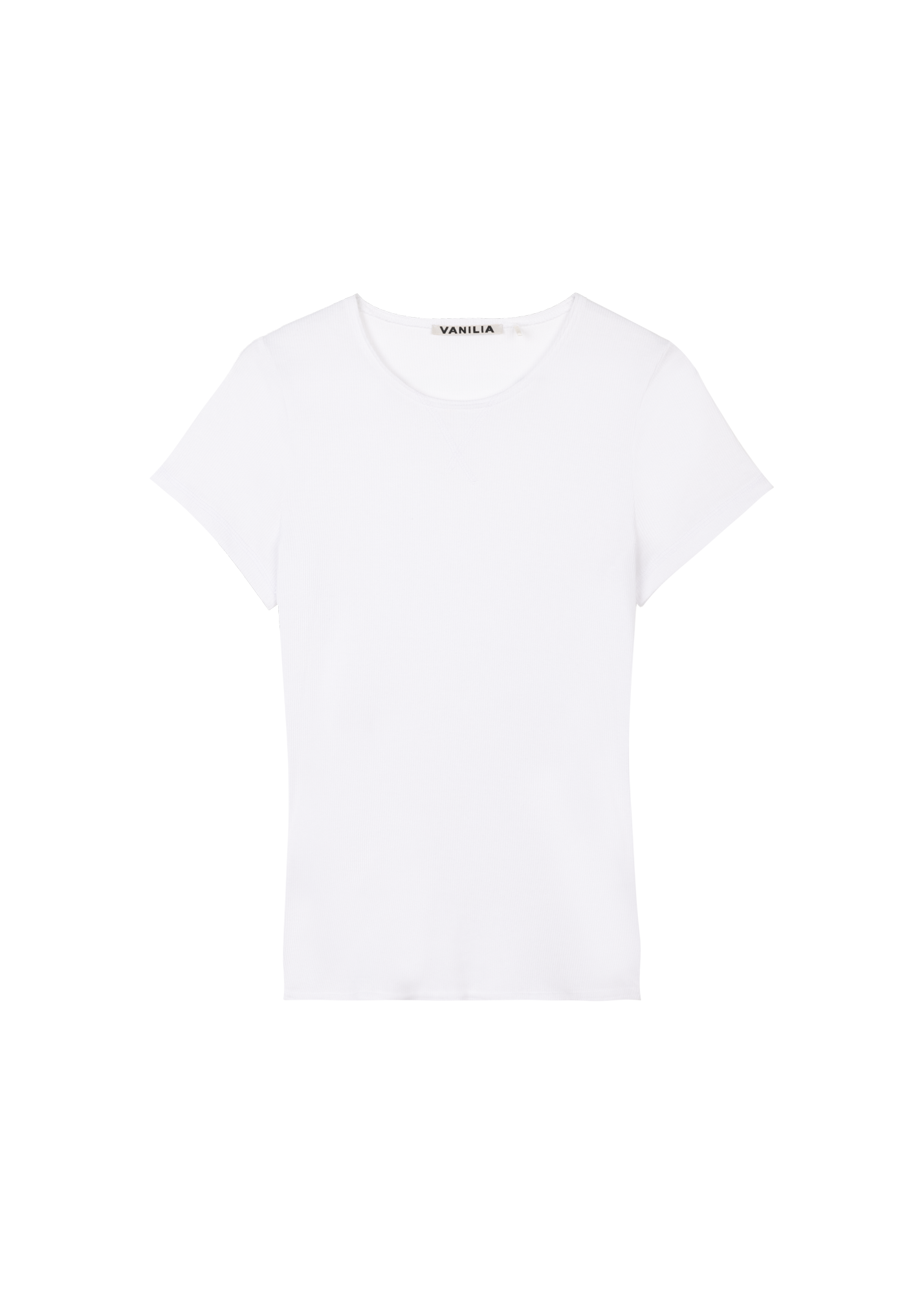 T-shirt Rib jersey slim t-shirt