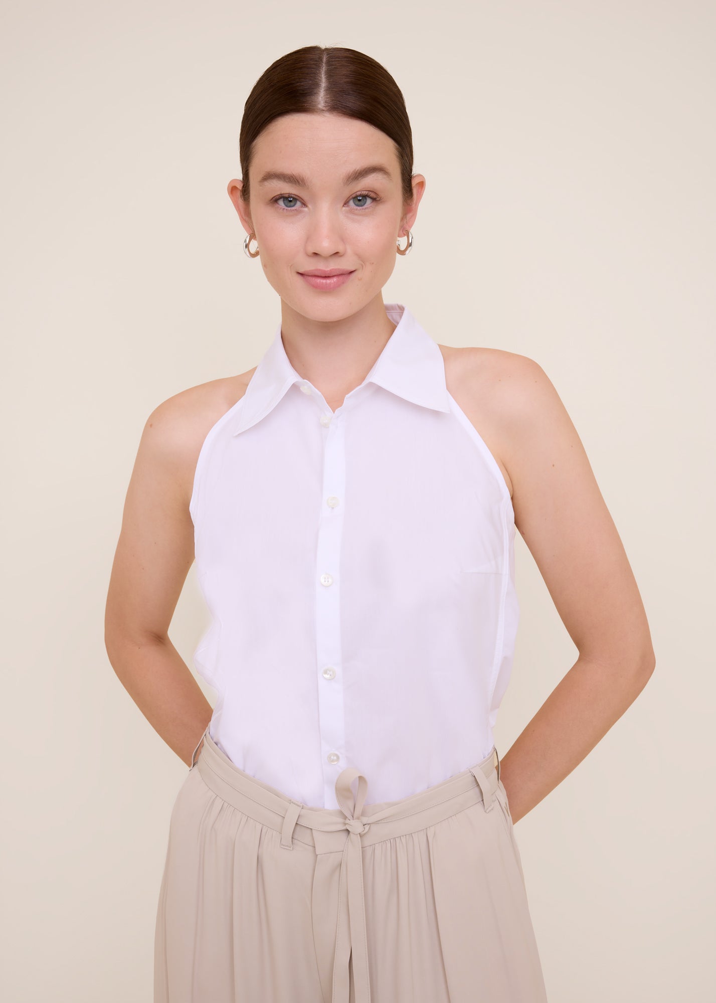 Top Cotton poplin sleeveless
