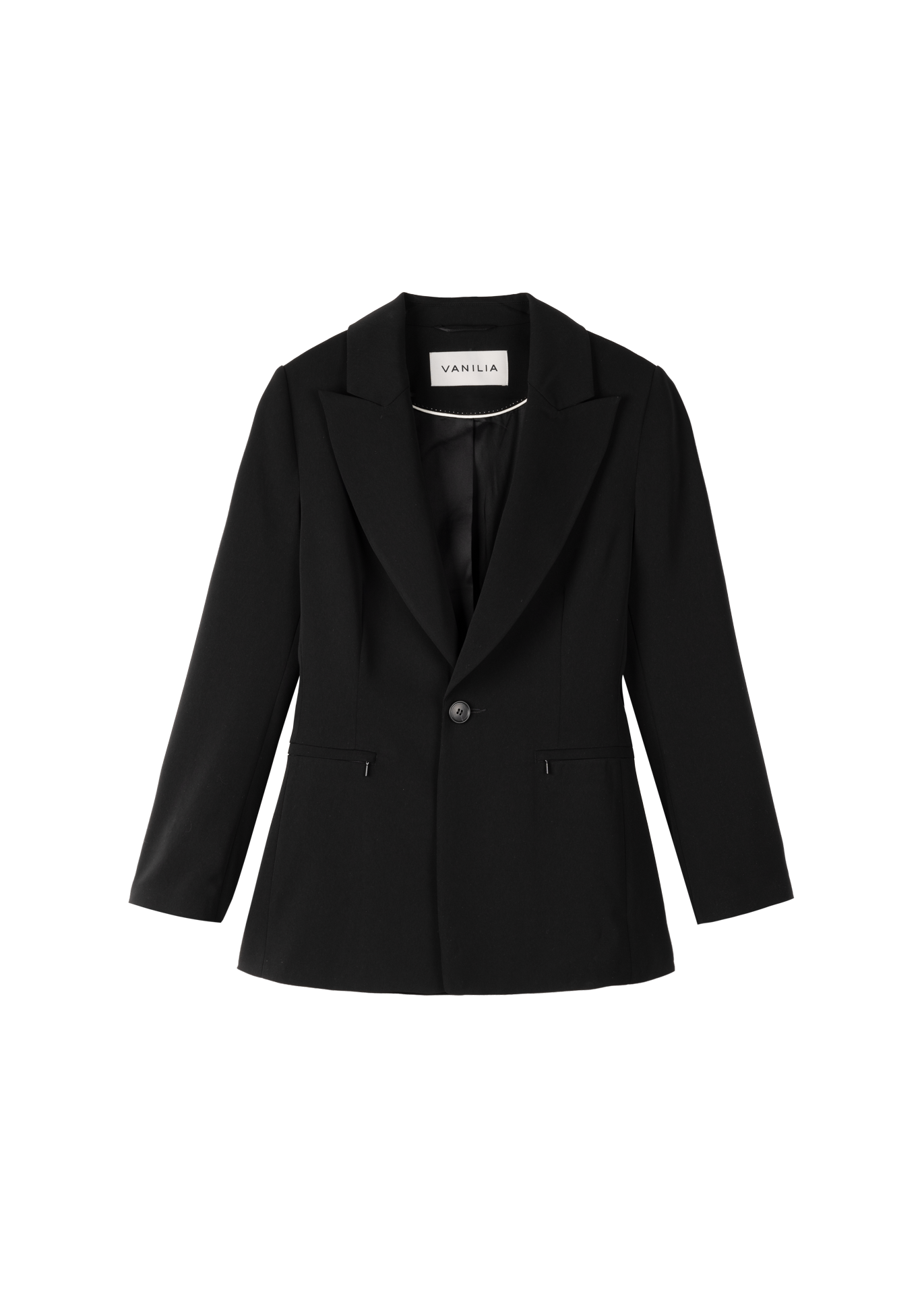 Tailored blazer with shoulder pads