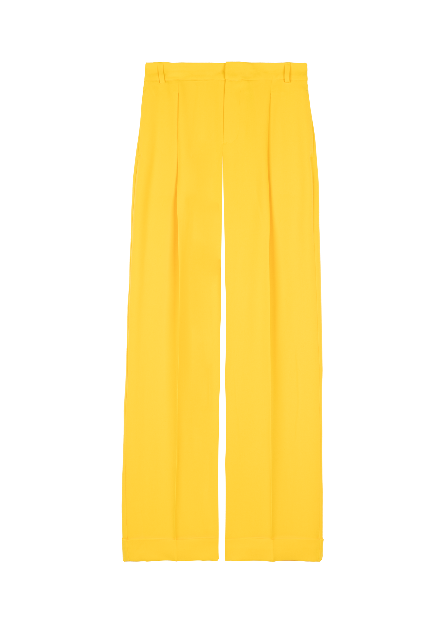 Lined tailored crepe trousers
