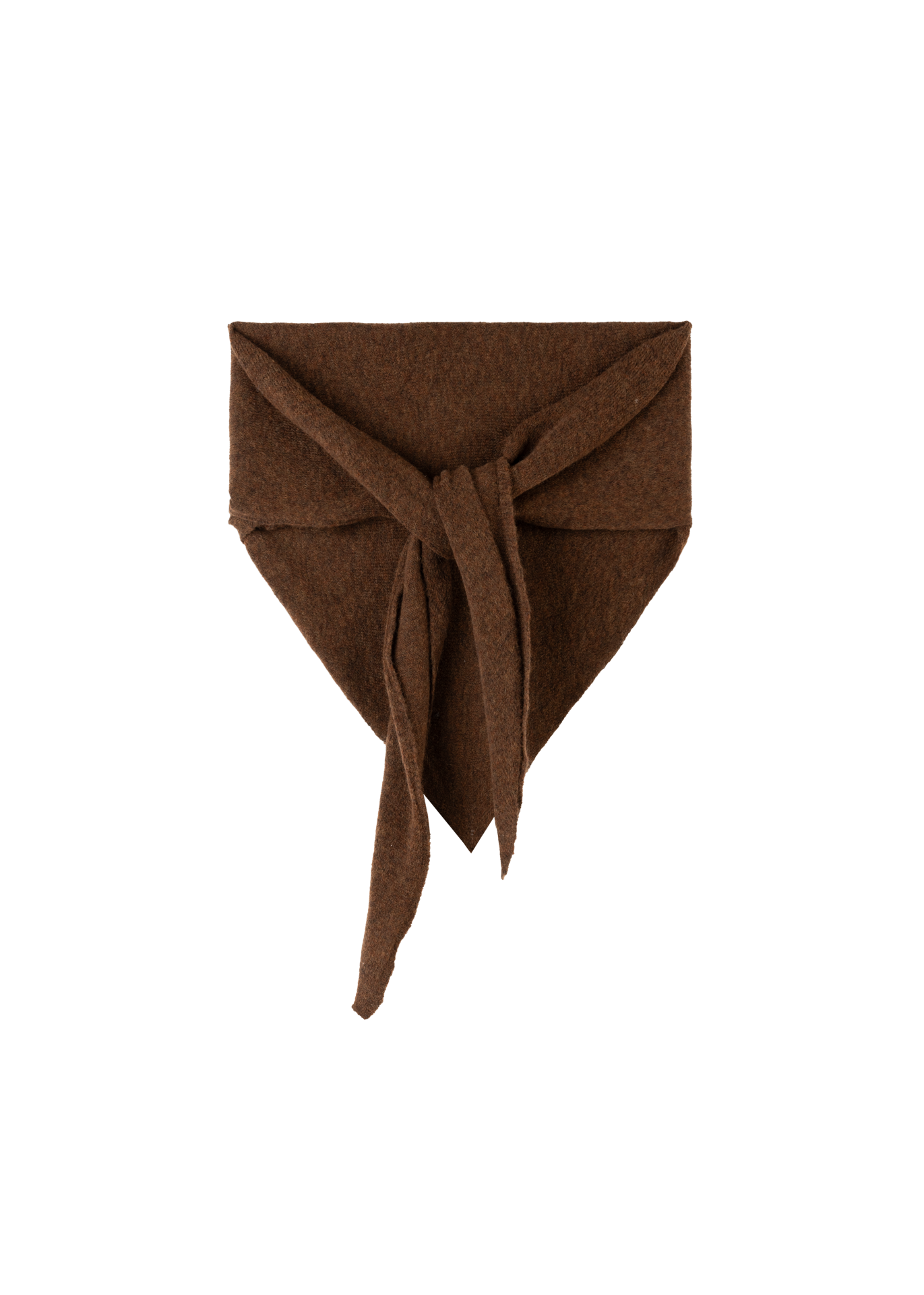 Rib triangle scarf