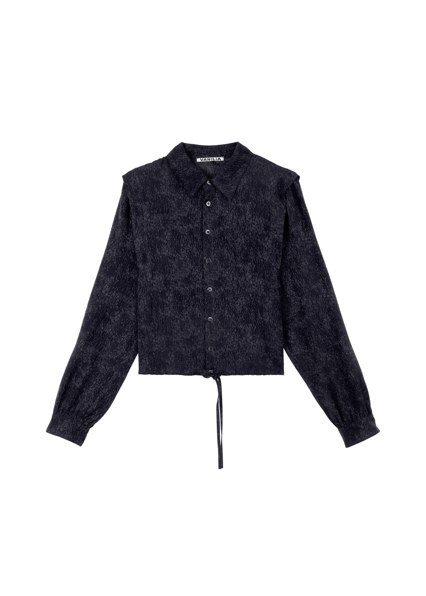 Viscose jacquard blouse