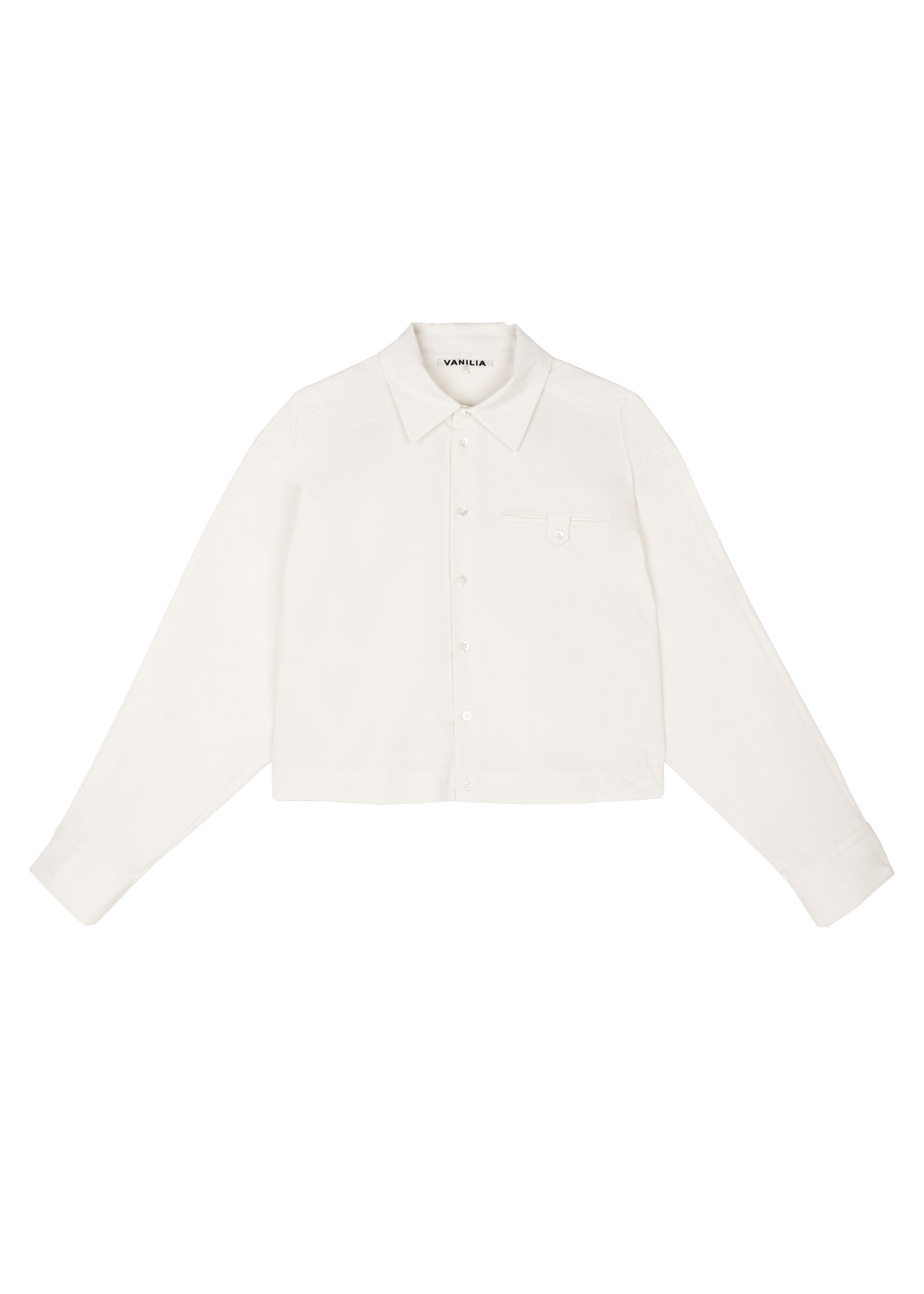 Cotton cropped blouse