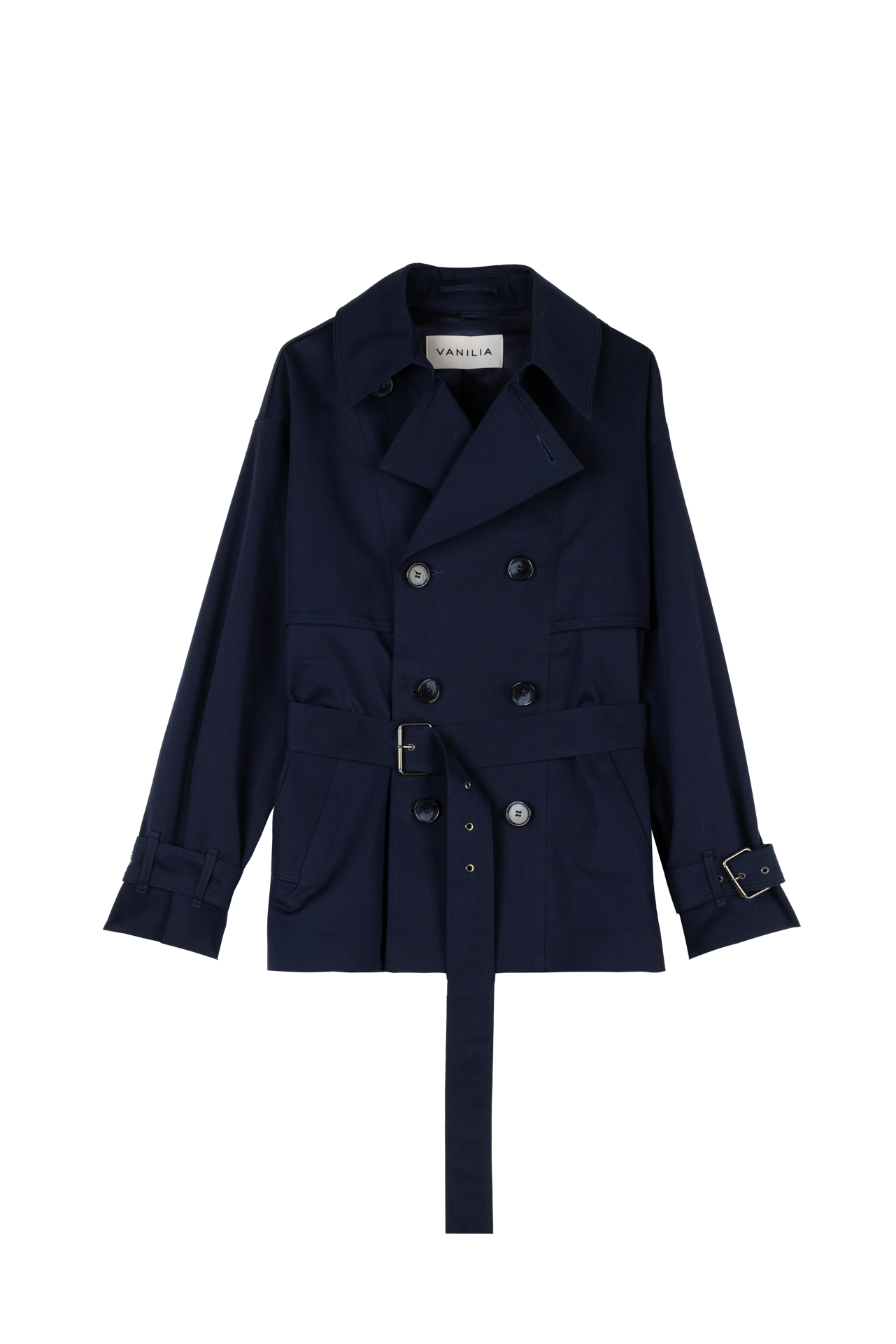 Short wide trench coat