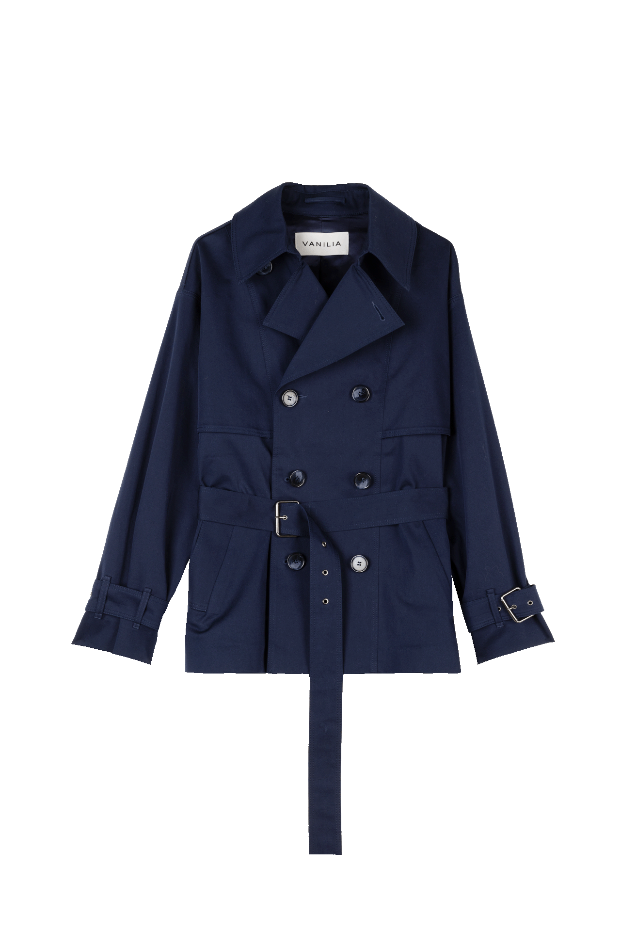 Short wide trench coat