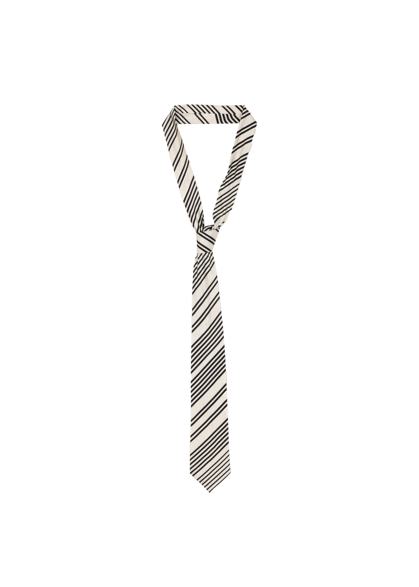 Graphic viscose tie