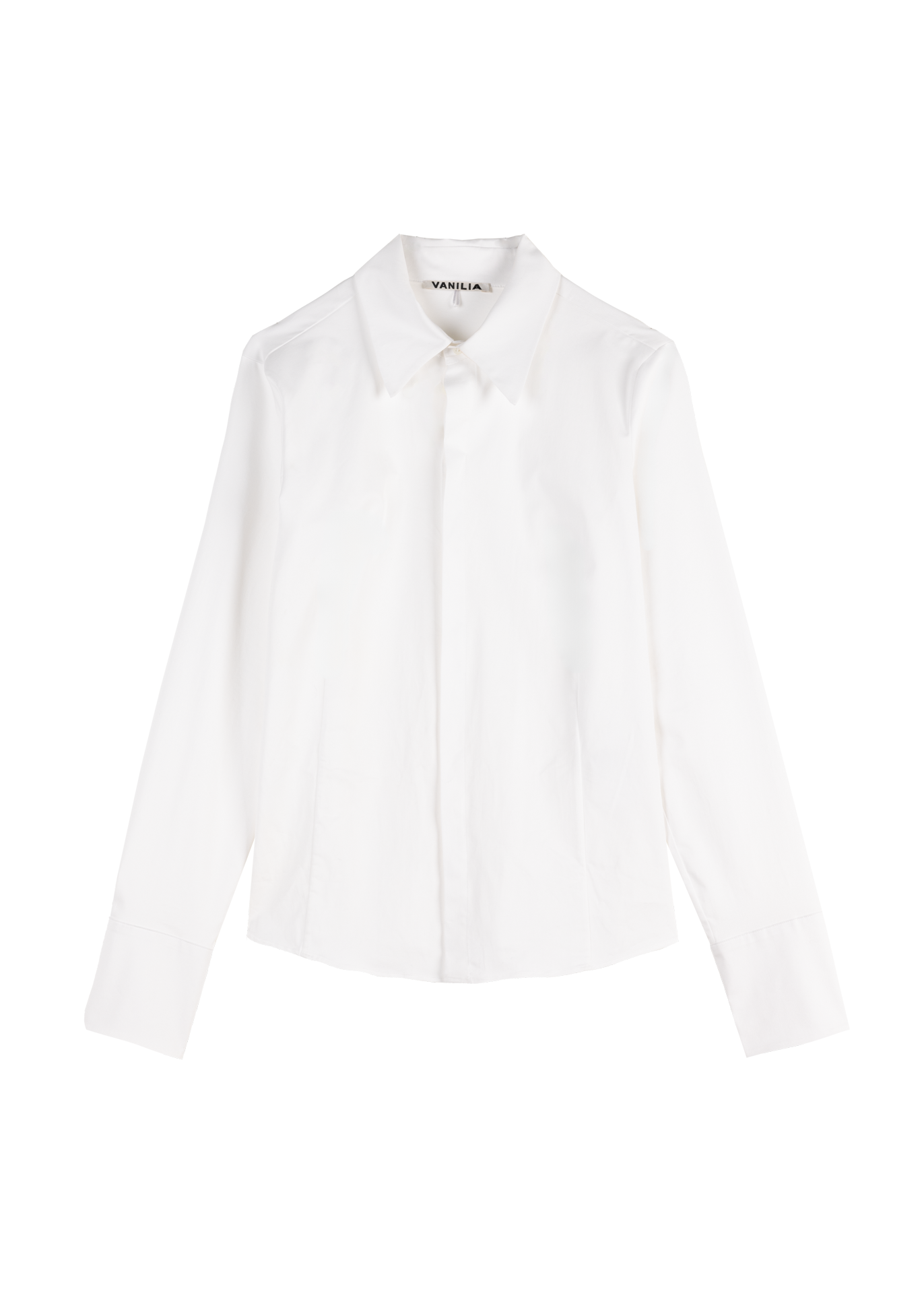 Loose cotton poplin blouse