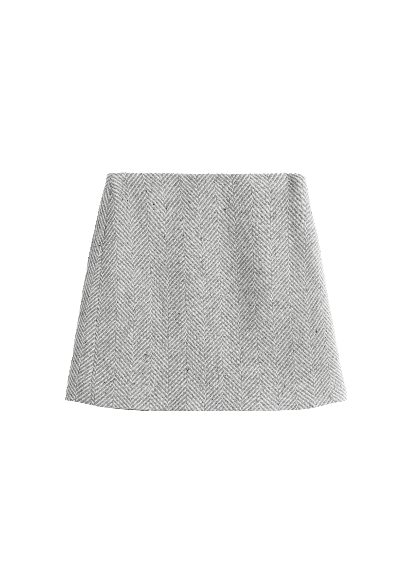 Herringbone mini skirt