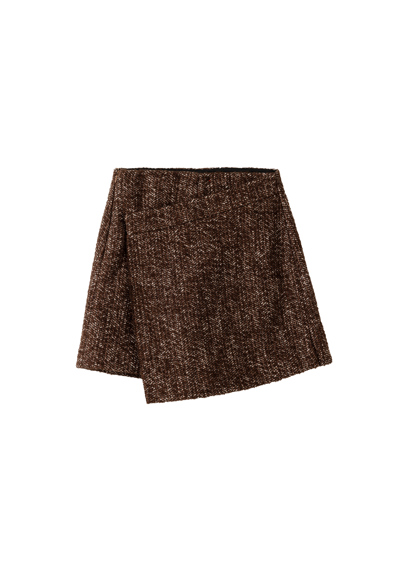 Metallic boucle skort