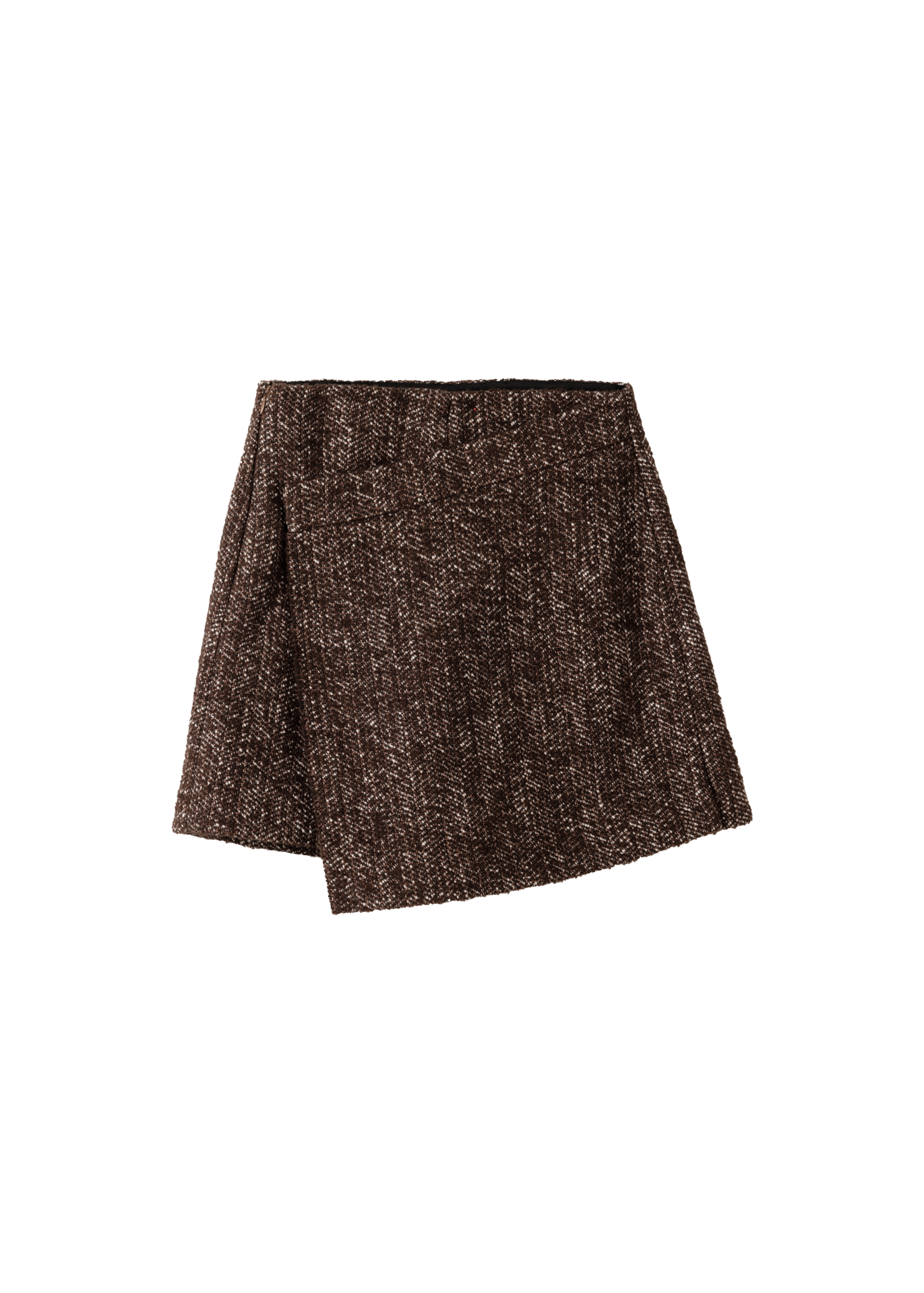 Metallic boucle skort