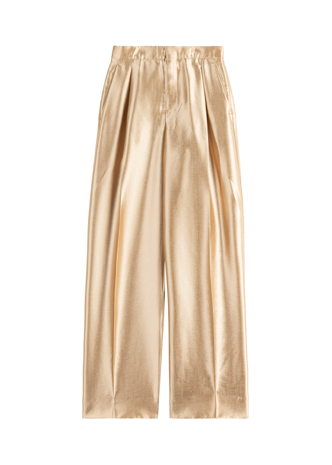 Wide metallic pants