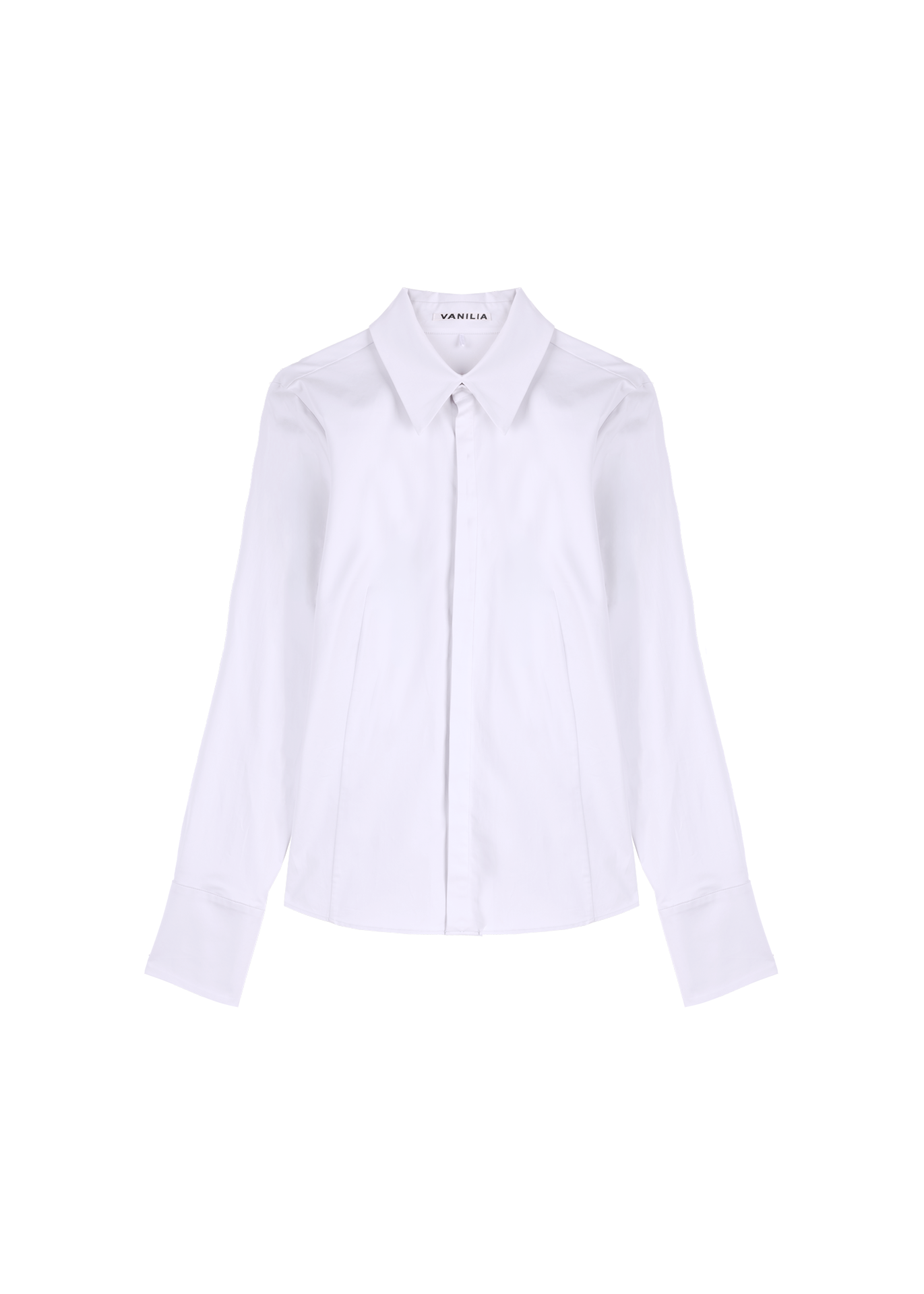 Stretch poplin blouse