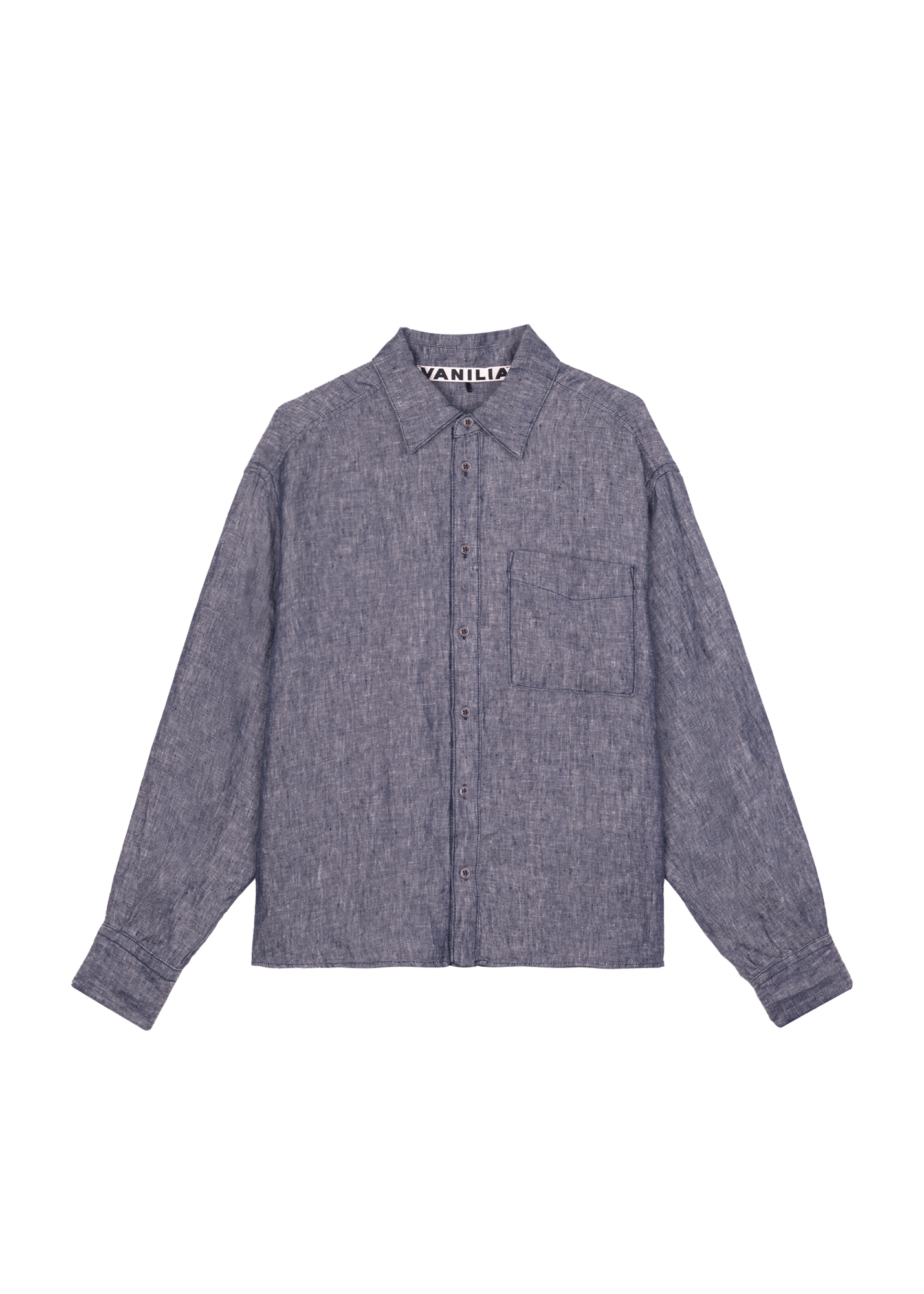 Wide linen blouse