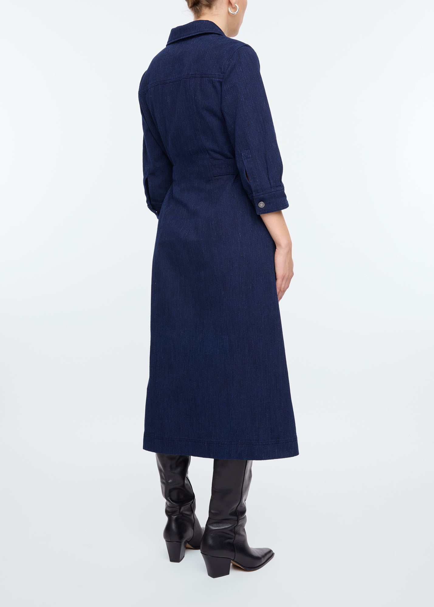 Tailored denim dress