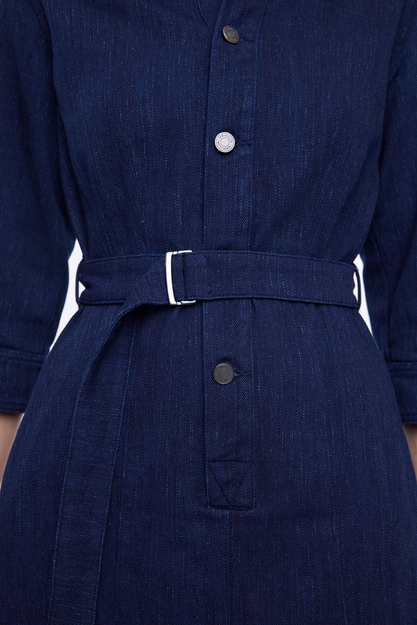 Tailored denim dress