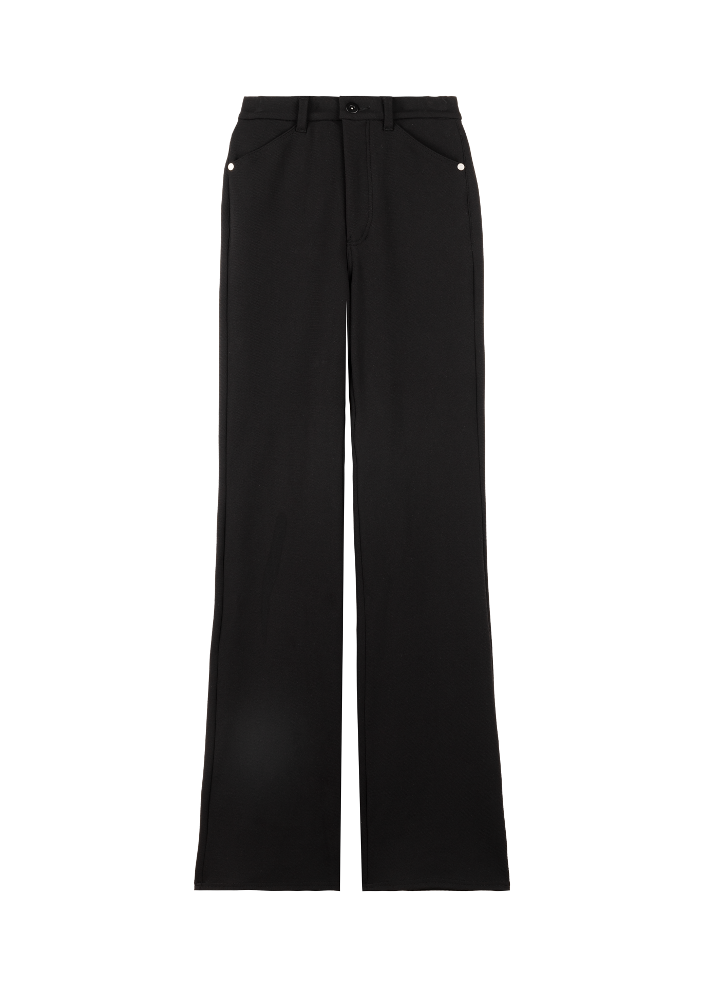 stretch flared trousers