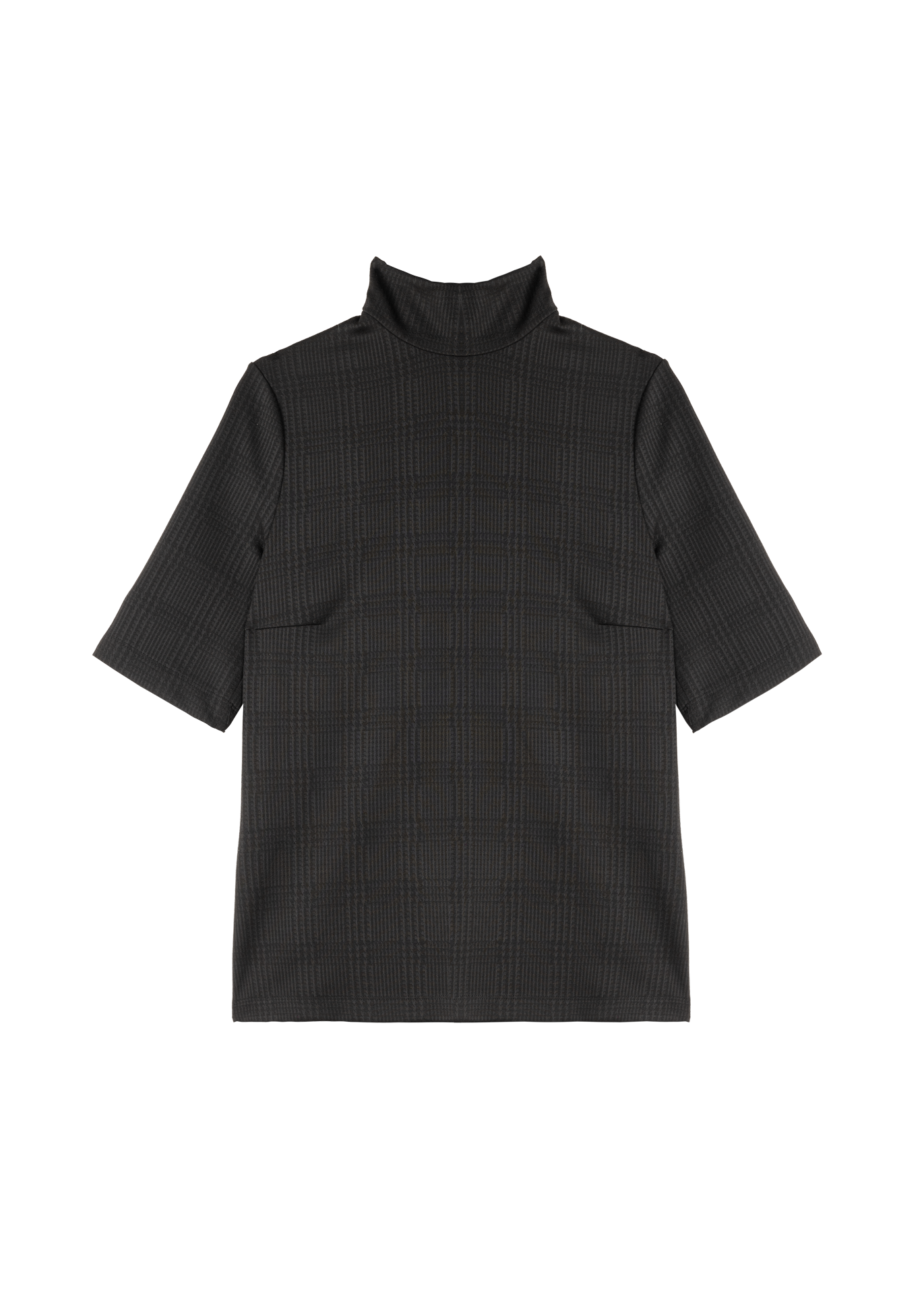 Checkered shortsleeve col 