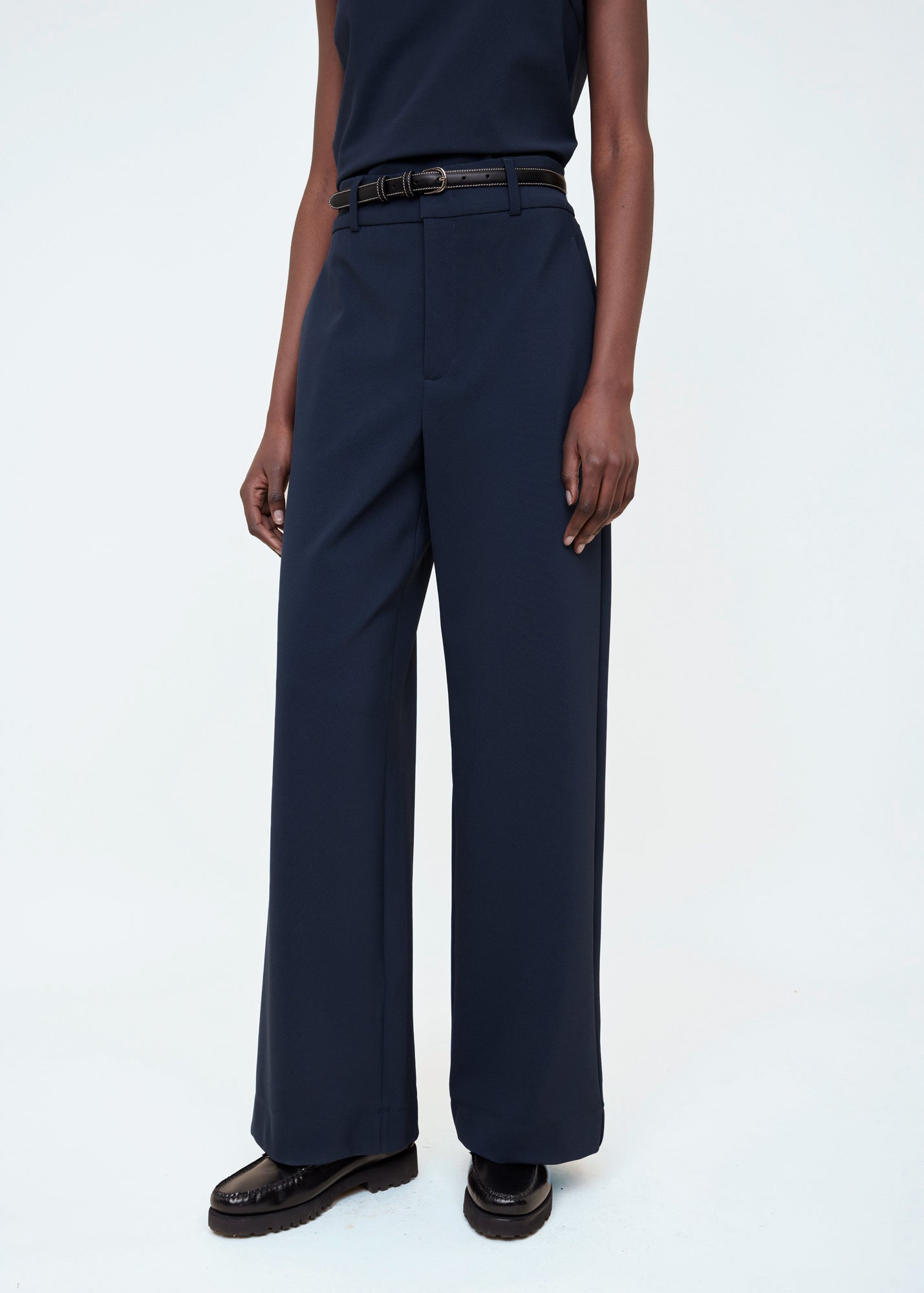 Tailored twill broek