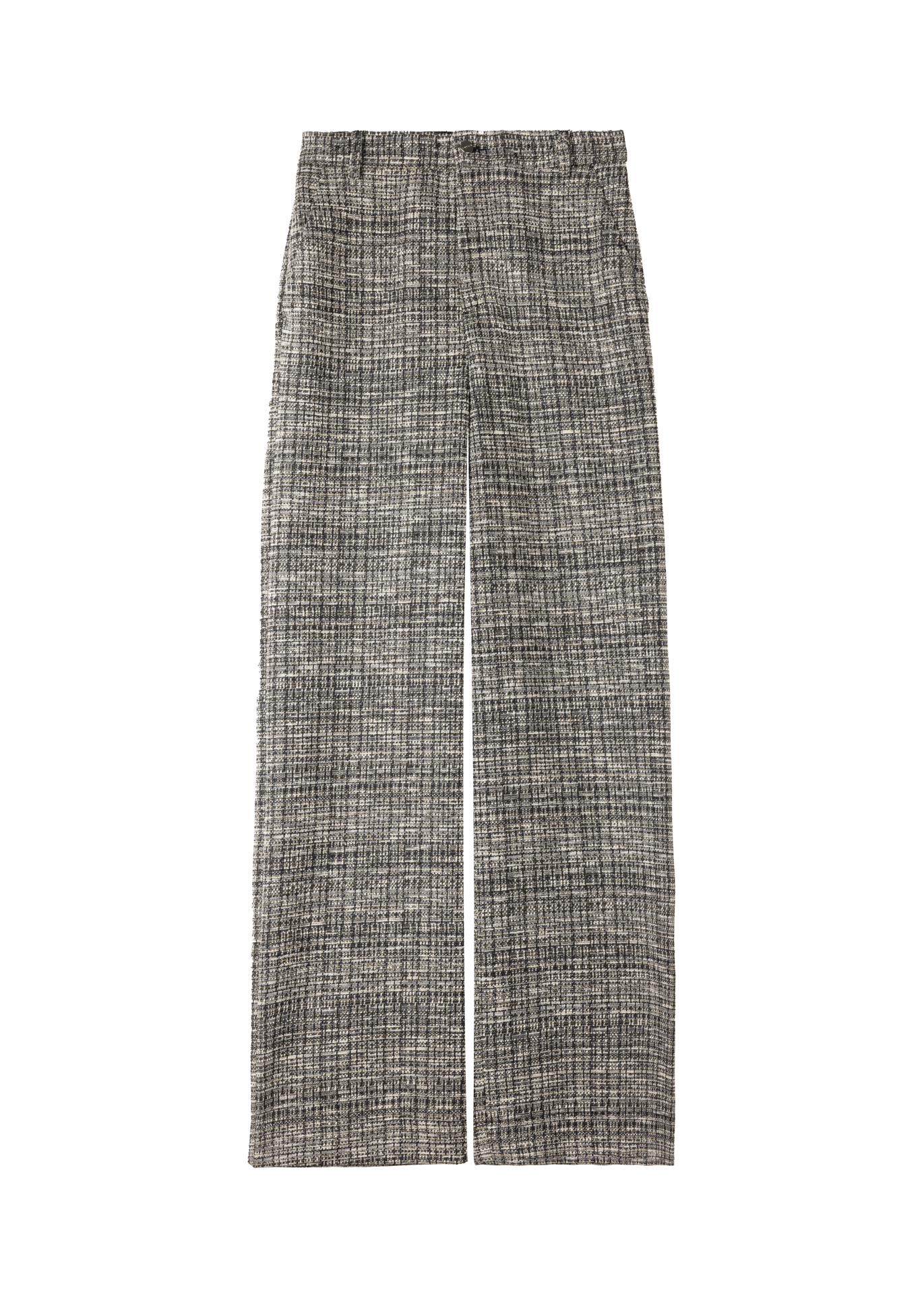 Tricot tweed-look trousers