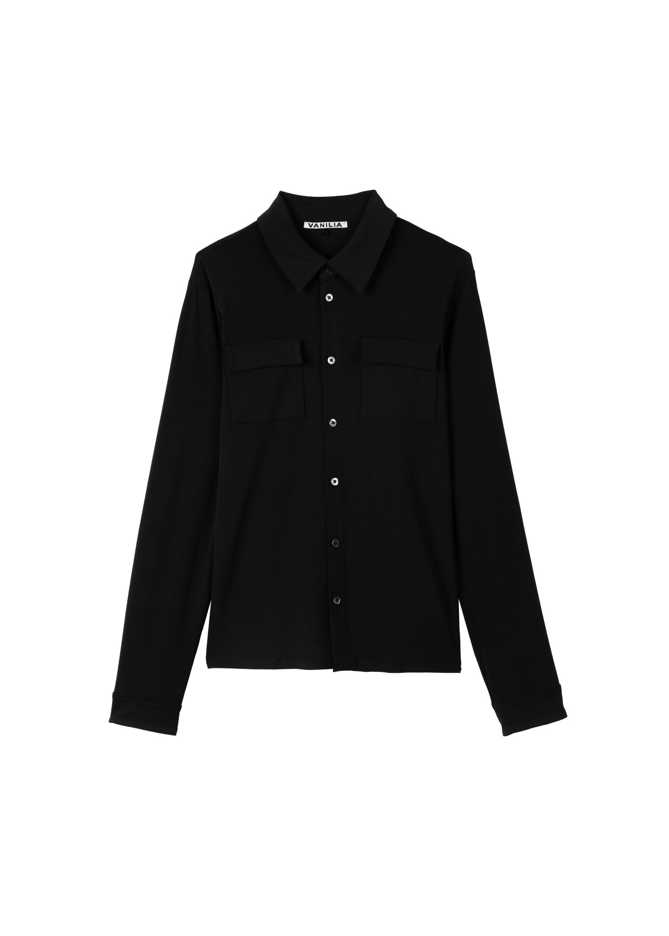 Tricot blouse with pockets