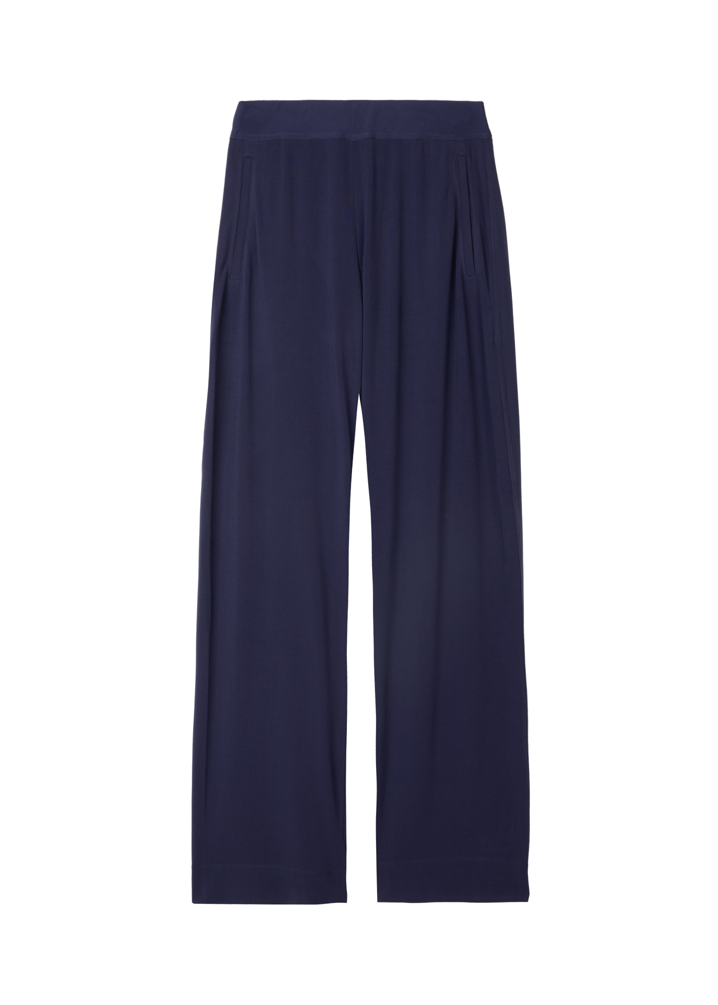 Wide leg tricot pants