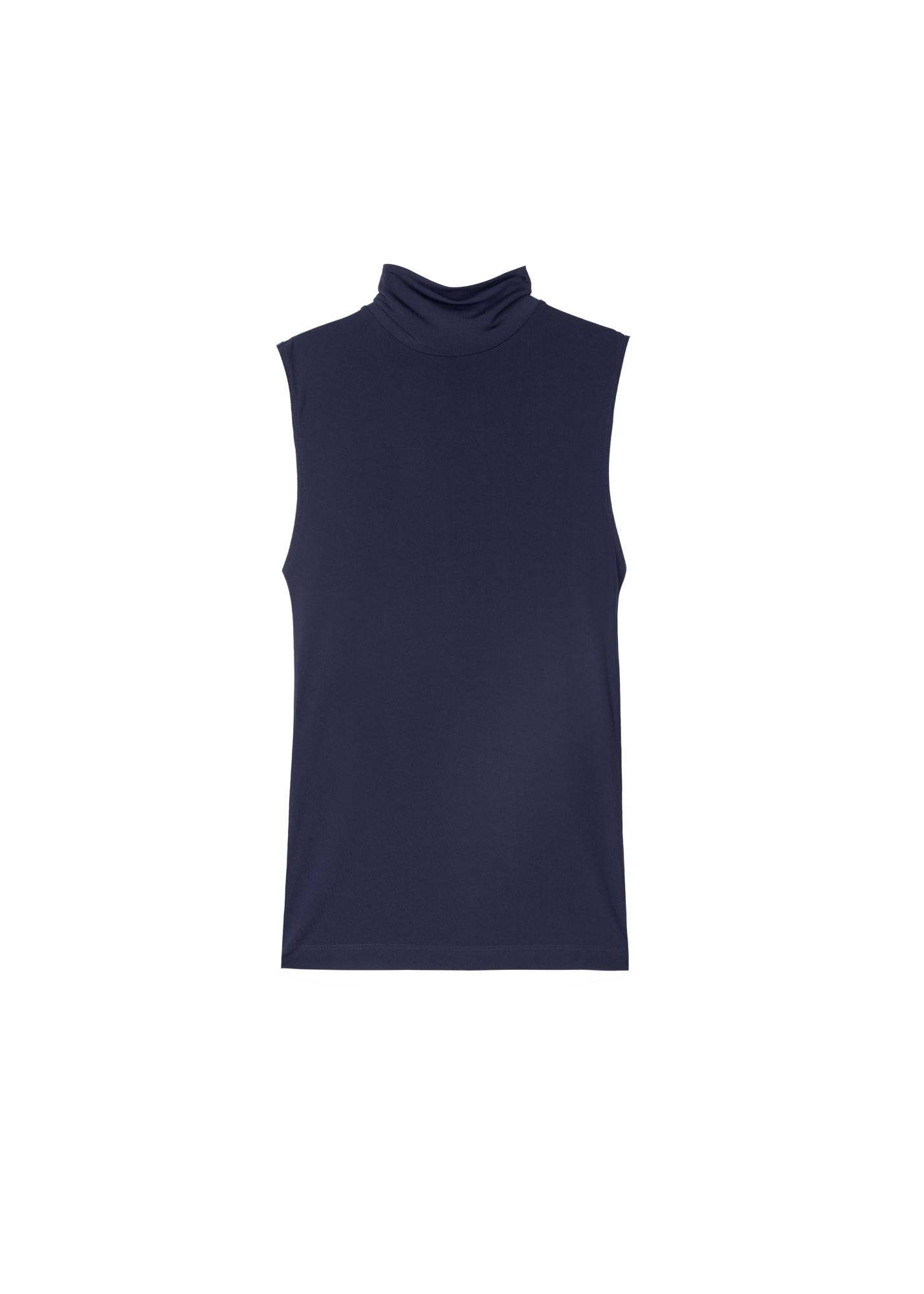 Sleeveless tricot col