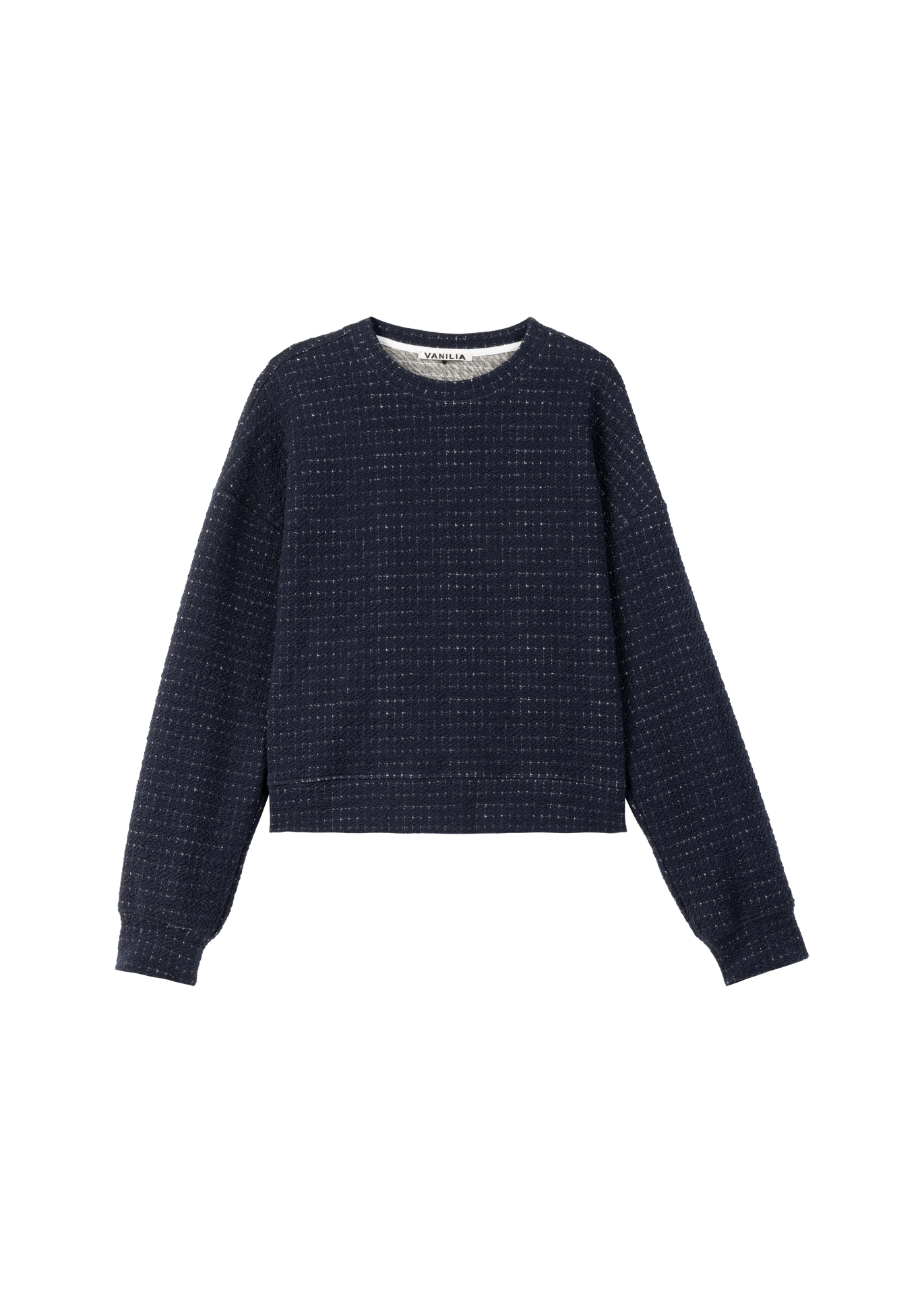 Baumwollsweater mit Struktur