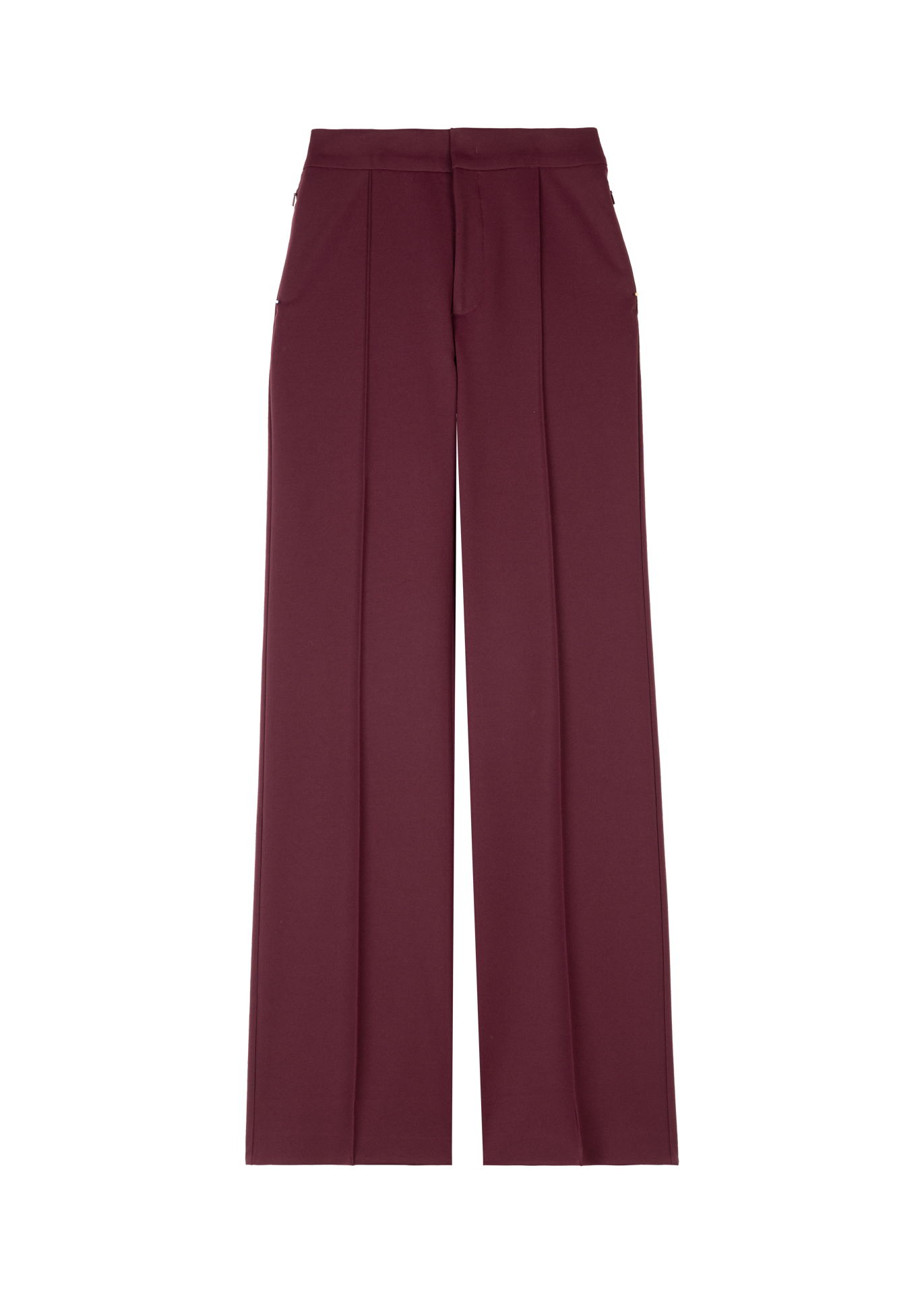 Flared punto trousers