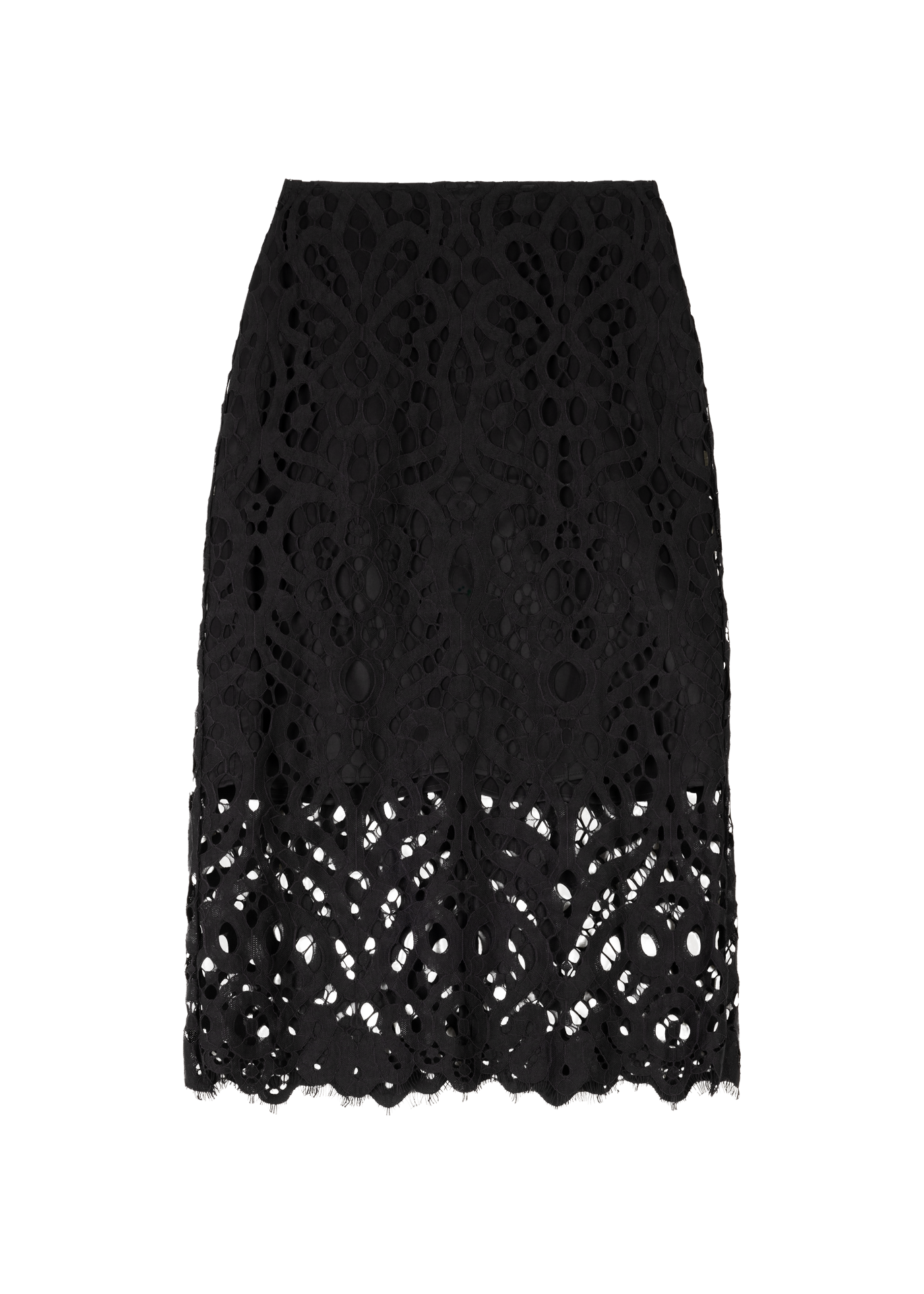 Lace pencil skirt