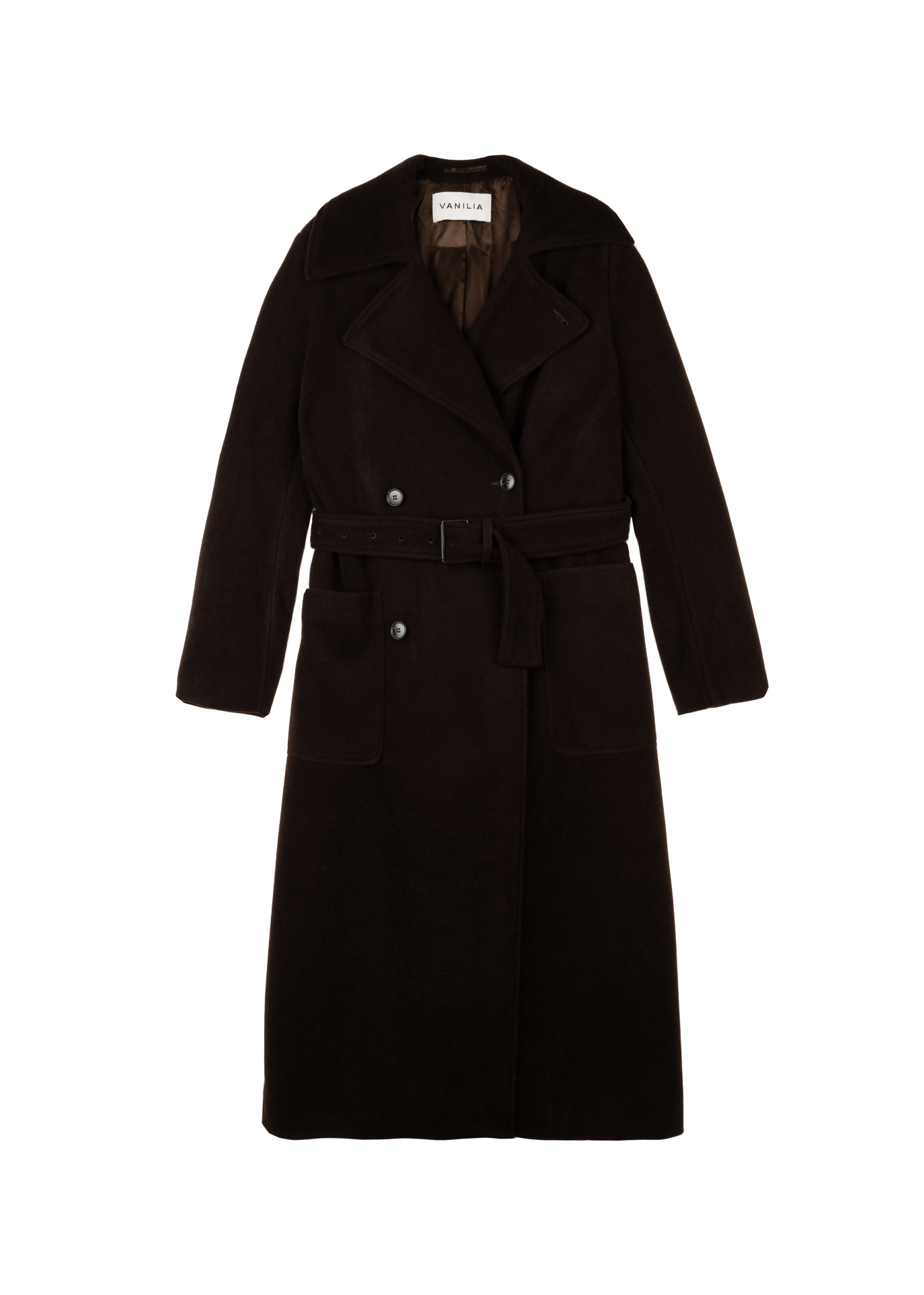 Wool blend cloak coat