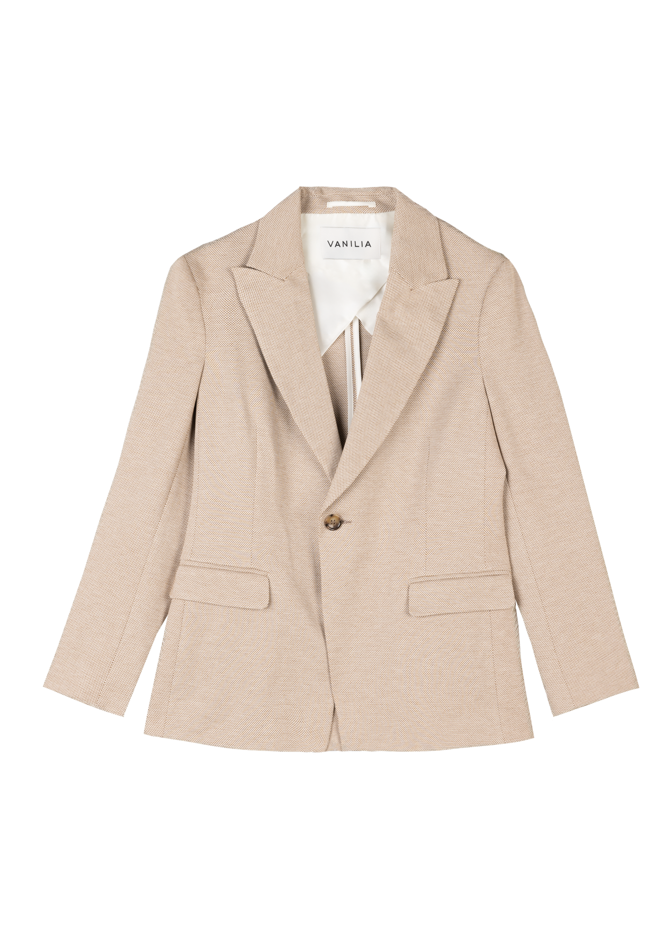 Tricot block blazer