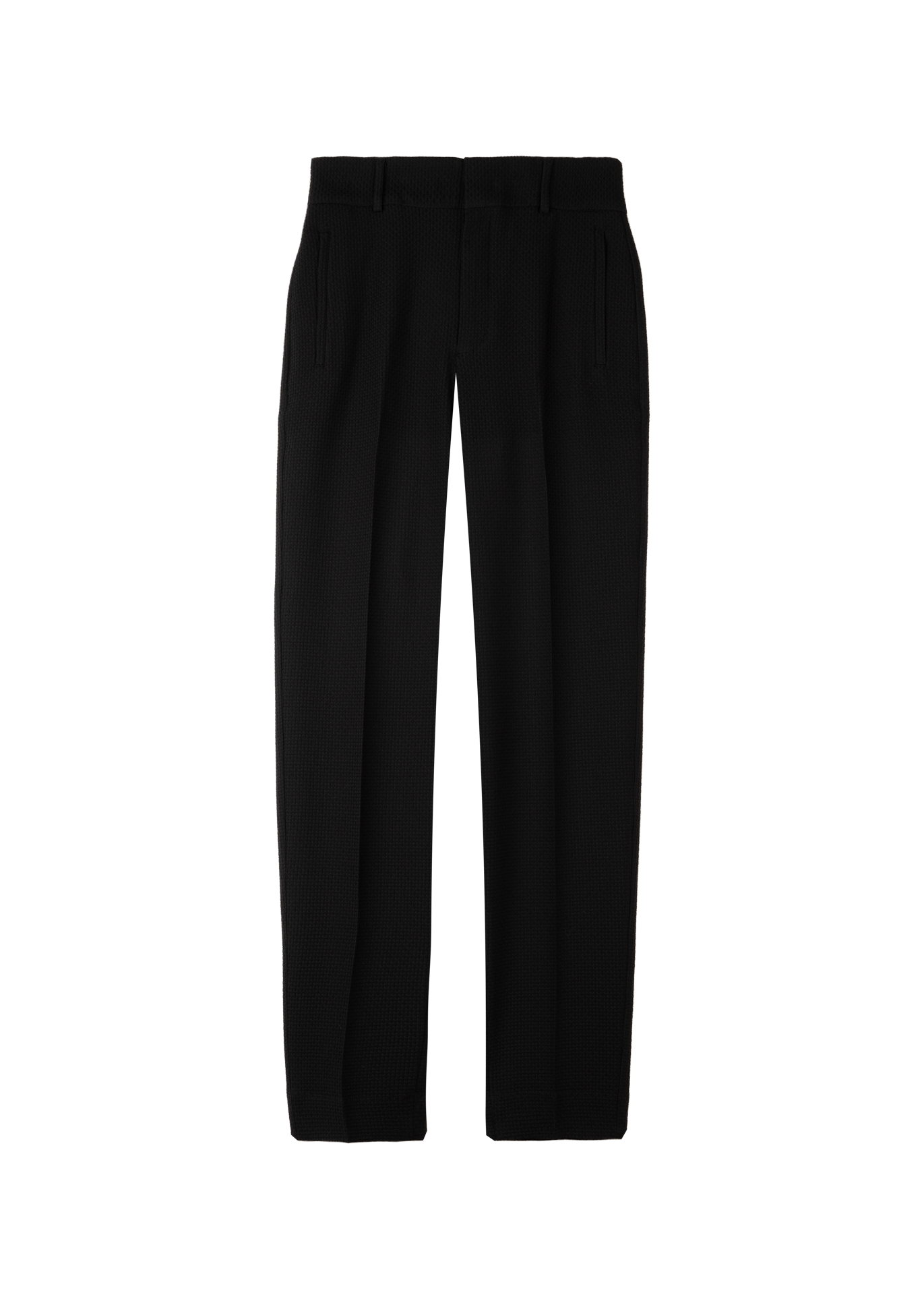 Tapered waffle trousers tall