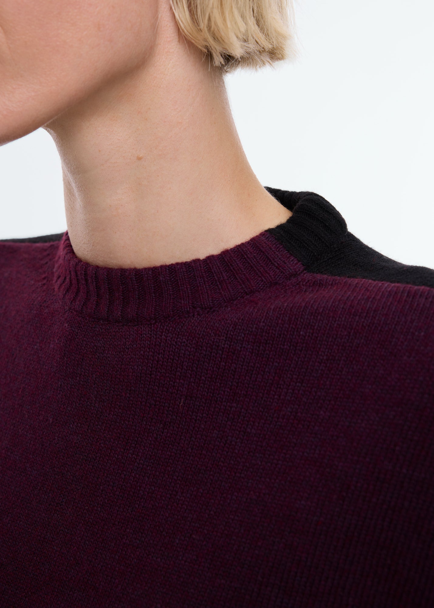 Colorblock knitted sweater