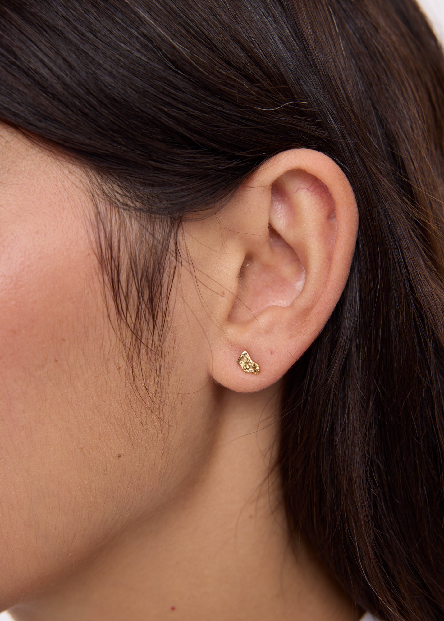 Gold plated ear studs