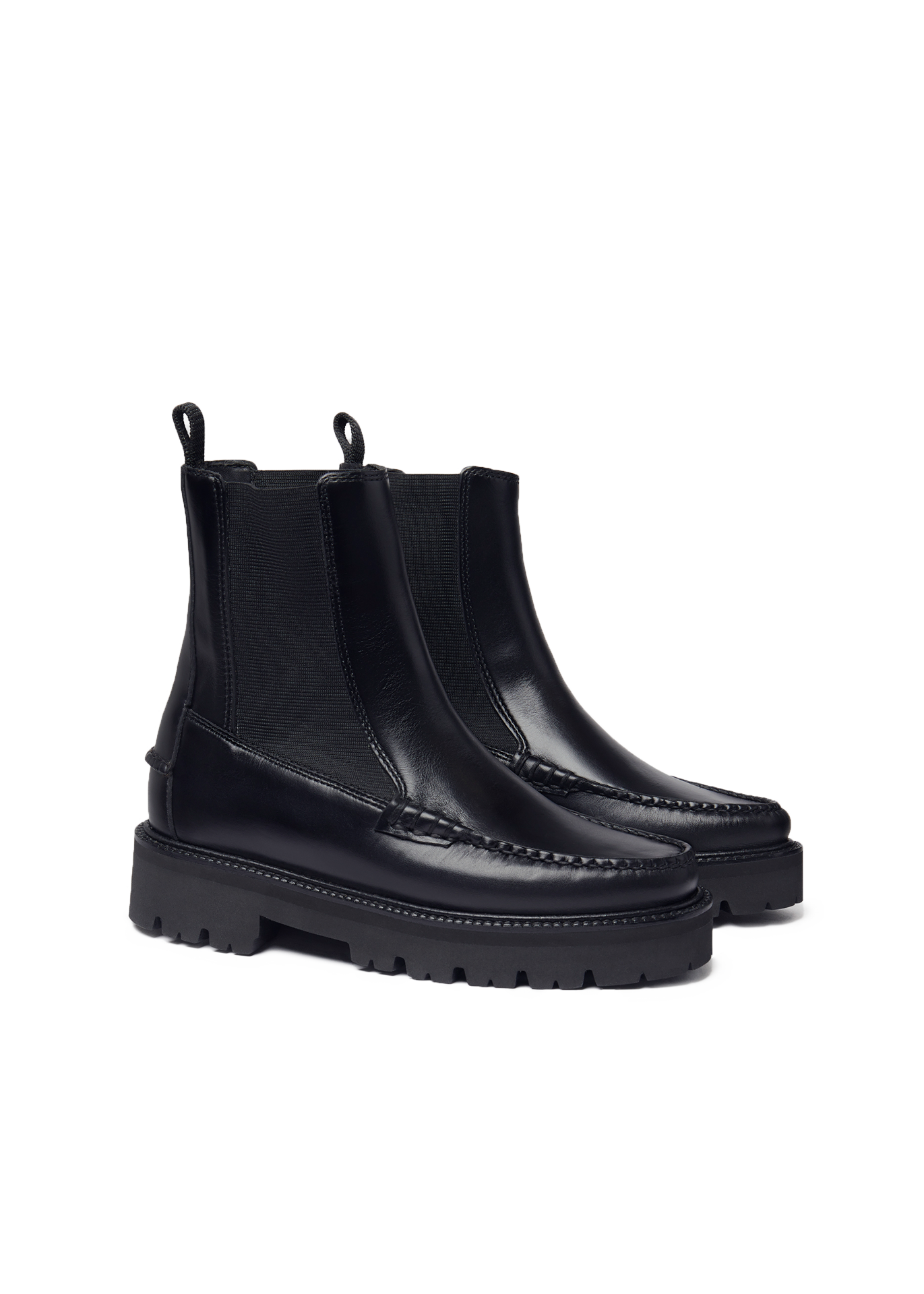 Leather chelsea boots