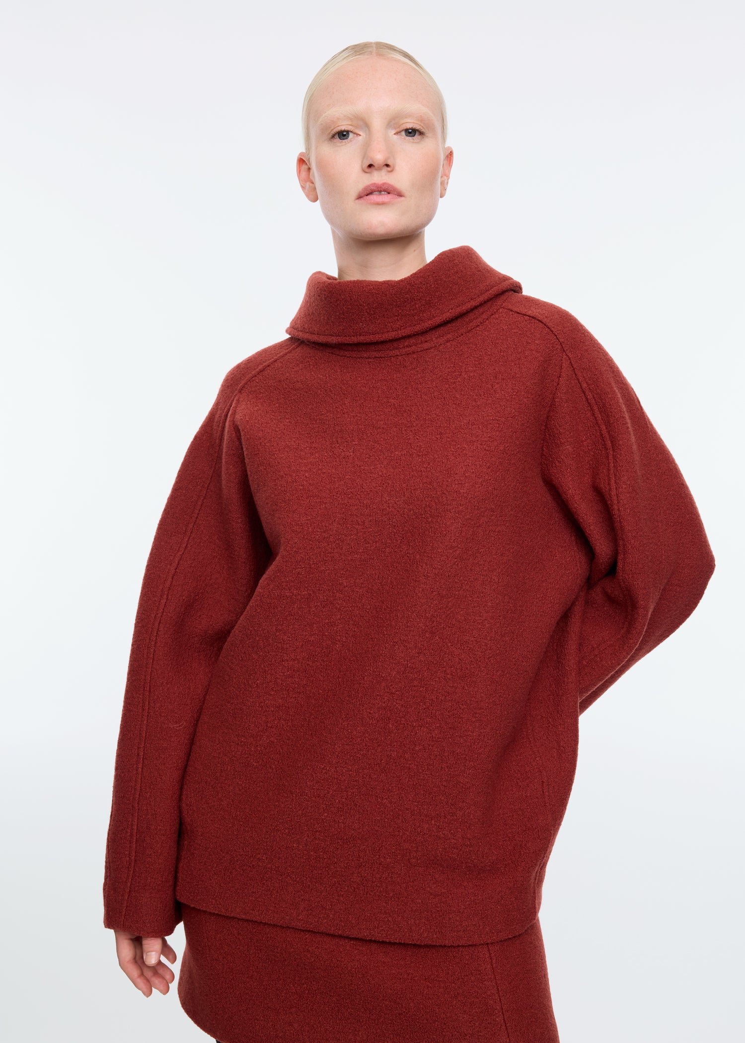 Curl wool oversized sweat