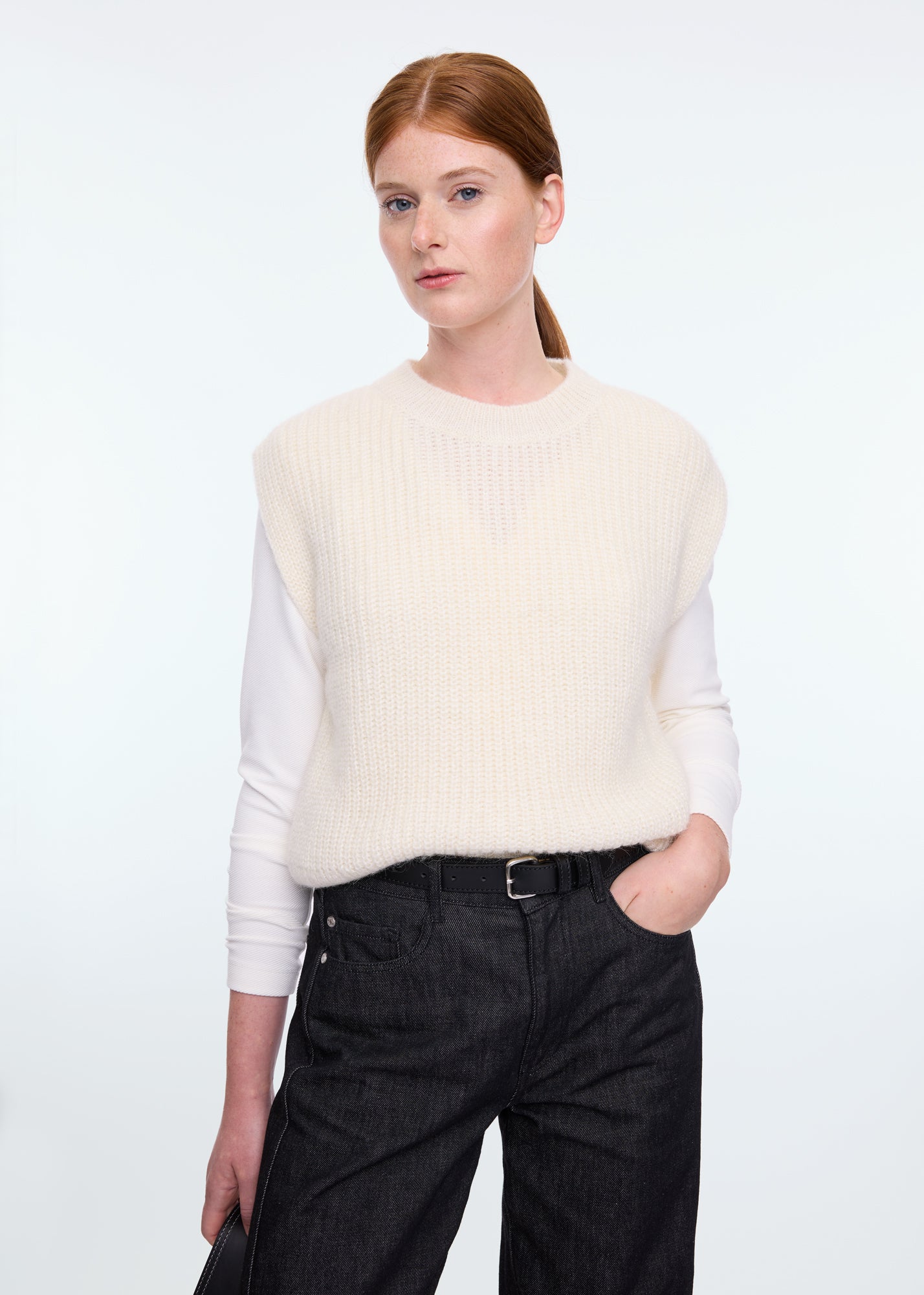 Knitted rib spencer