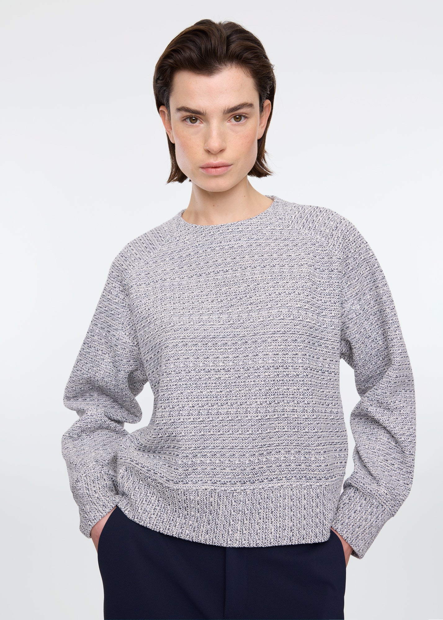 Relaxed structure sweater