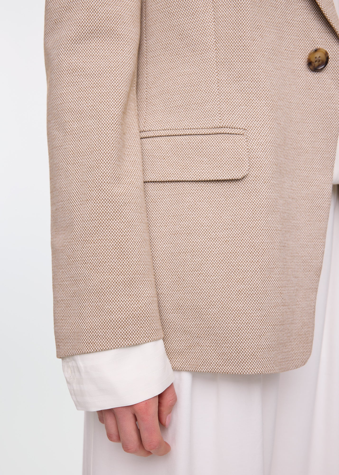 Tricot block blazer