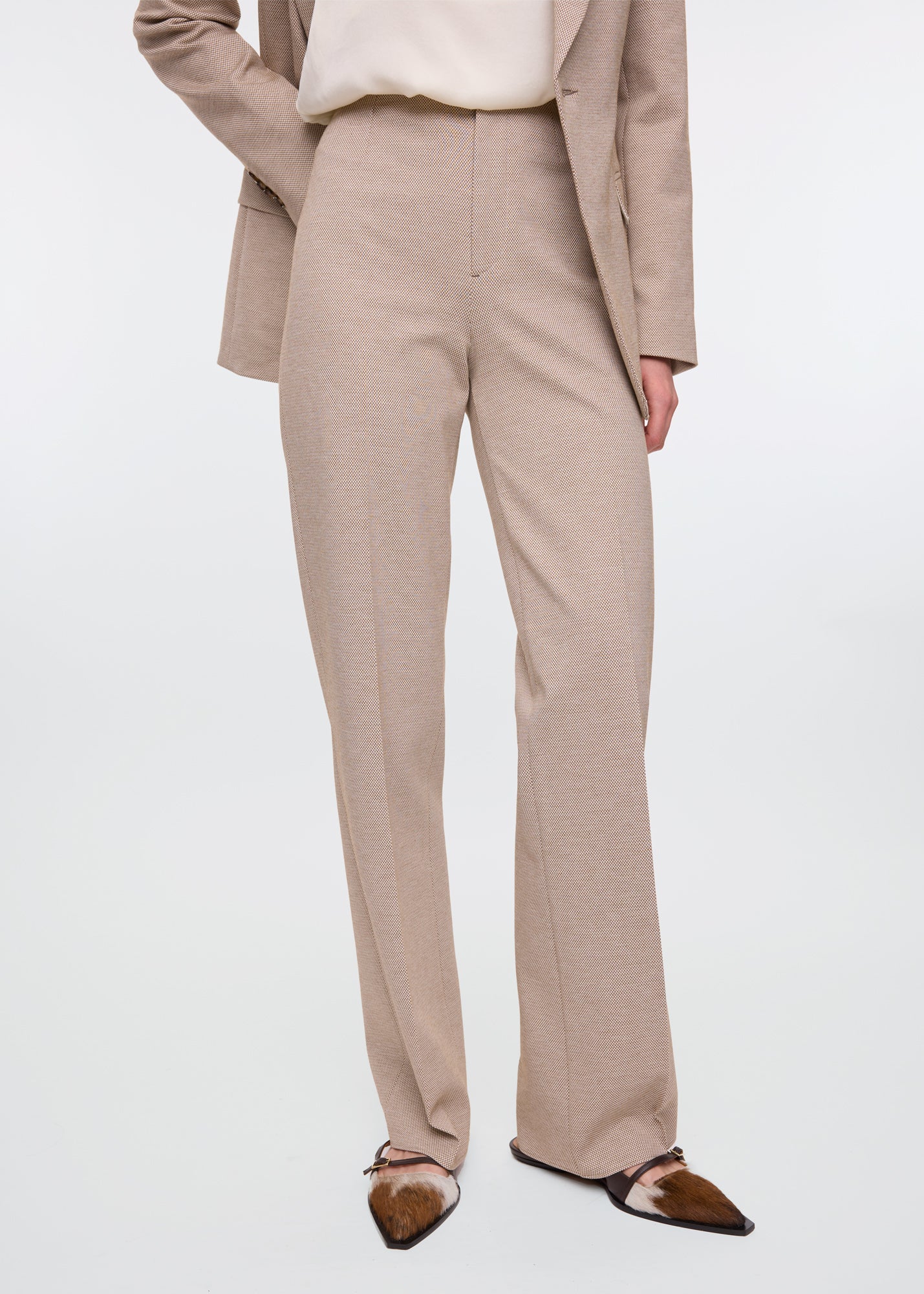 Tricot block trousers