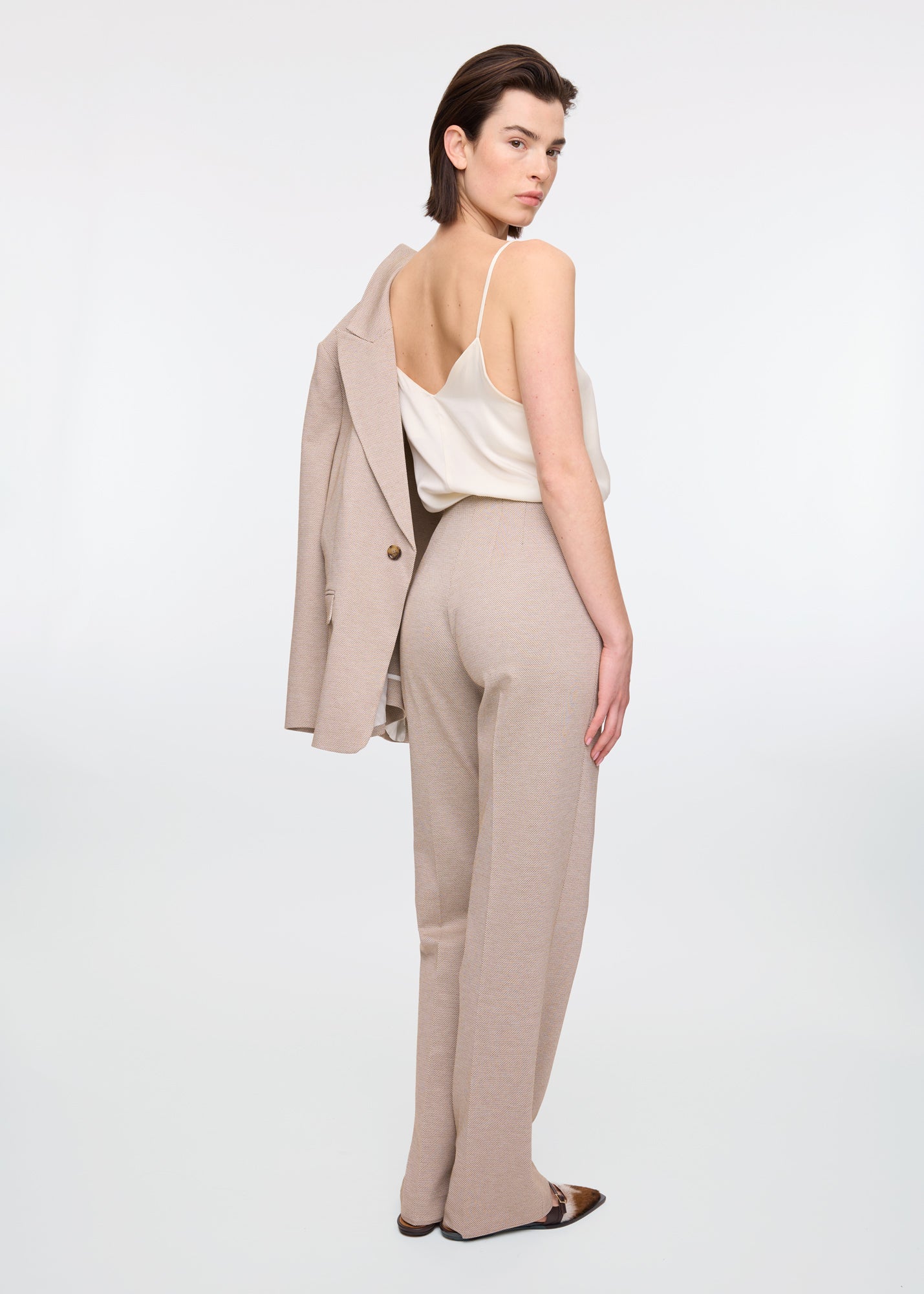 Tricot block trousers