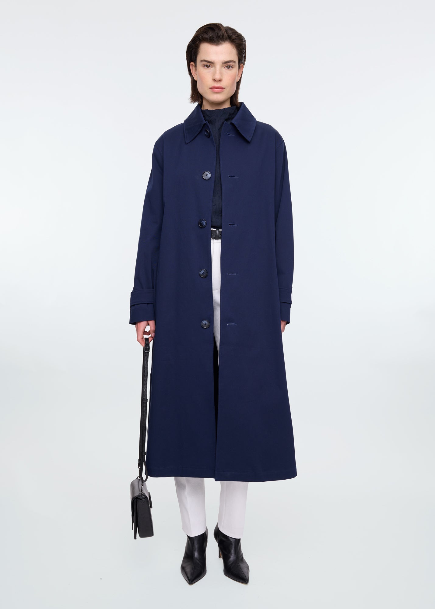 Clean long trench coat