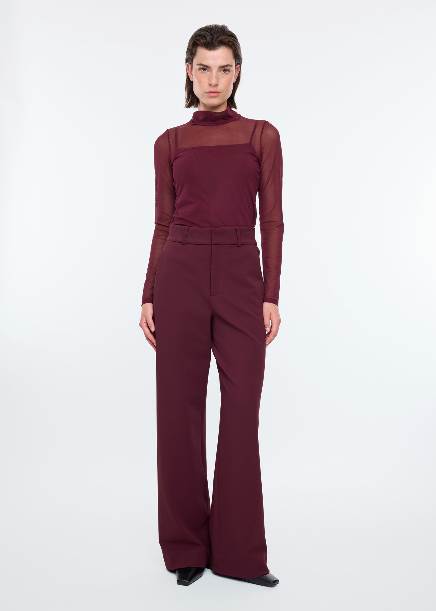 Tailored twill broek