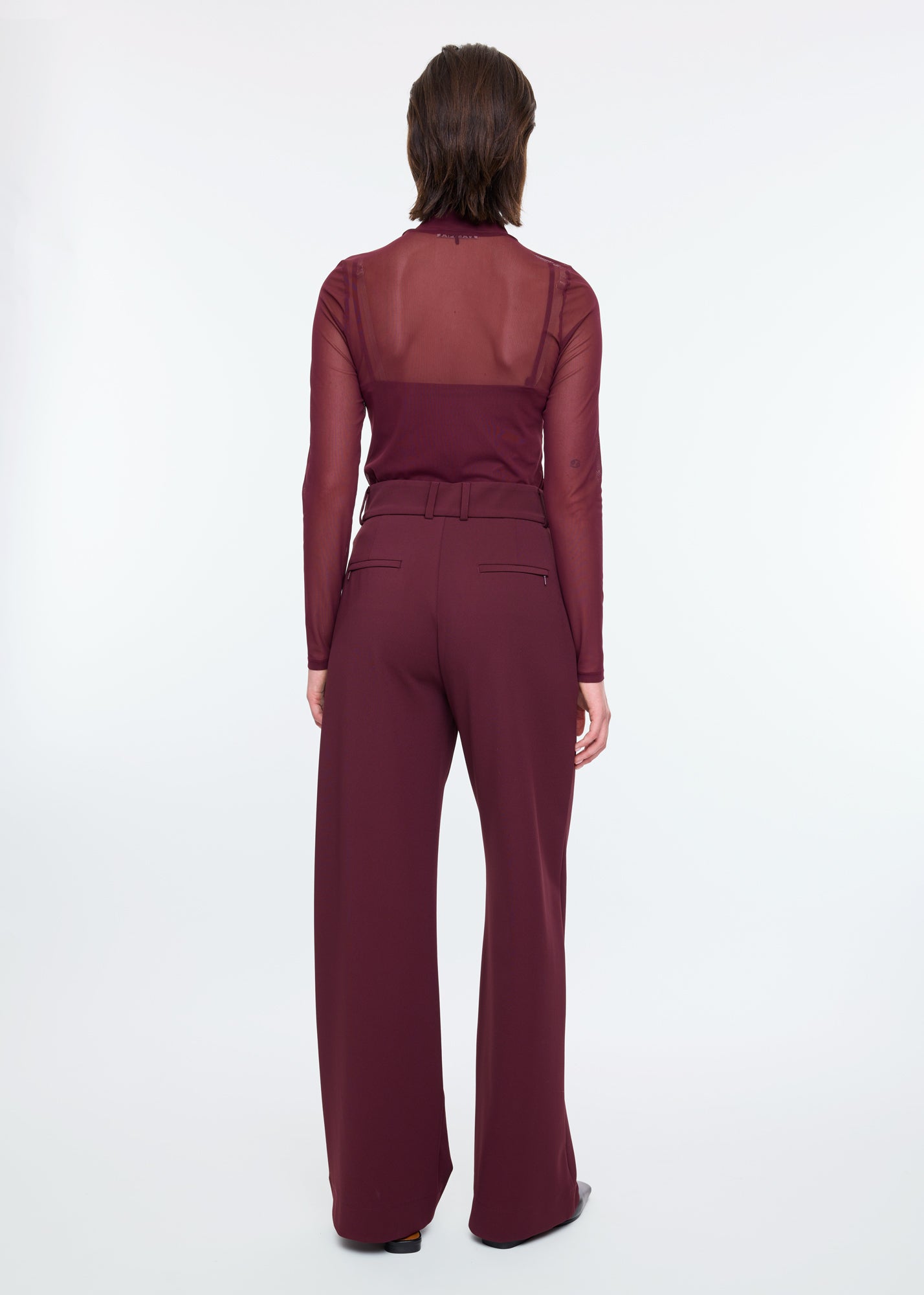 Tailored twill broek