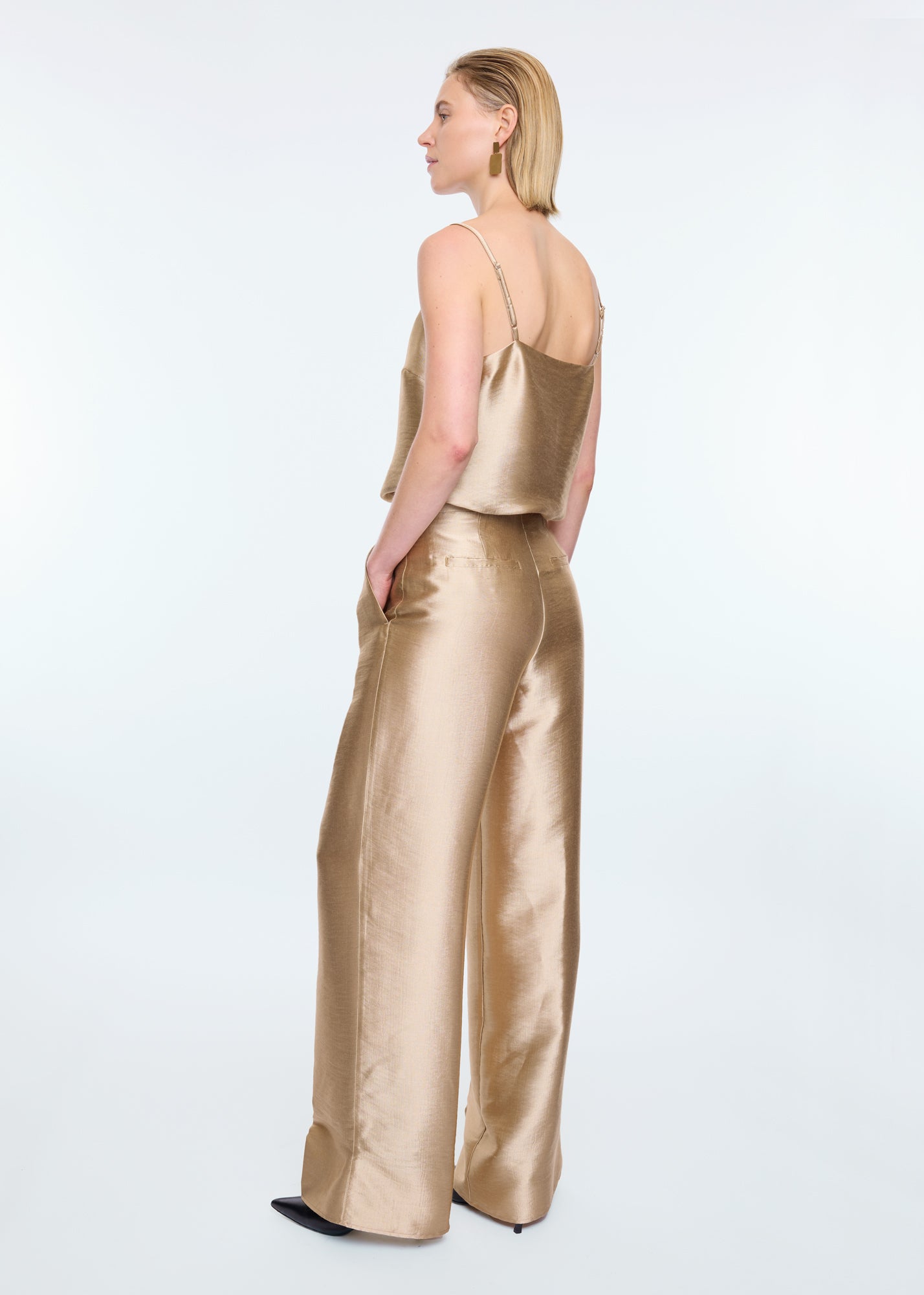 Wide metallic pants