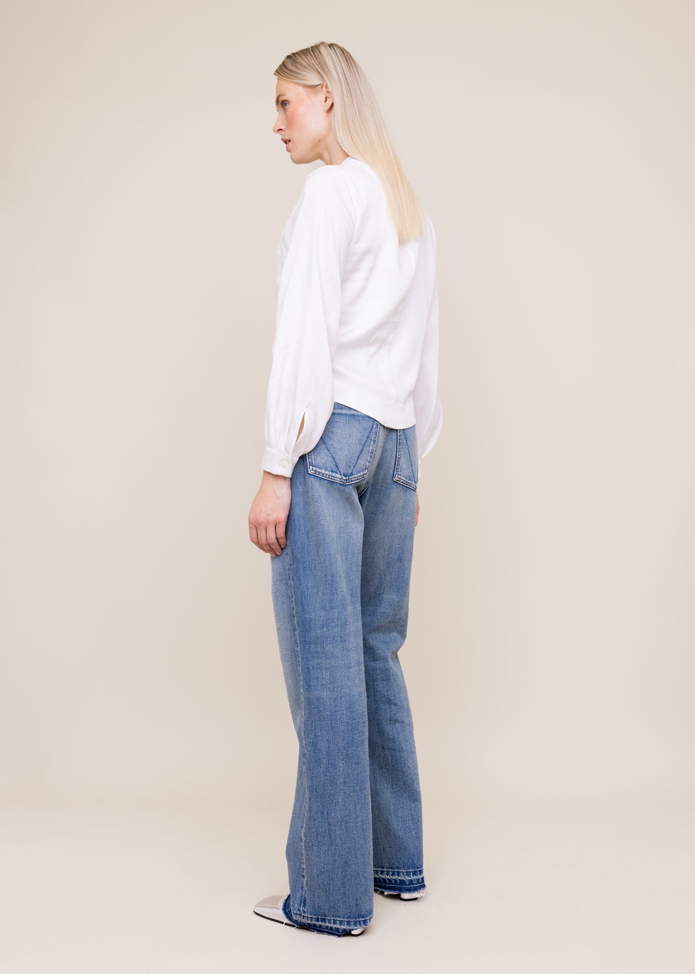 High waist jeans straight fit