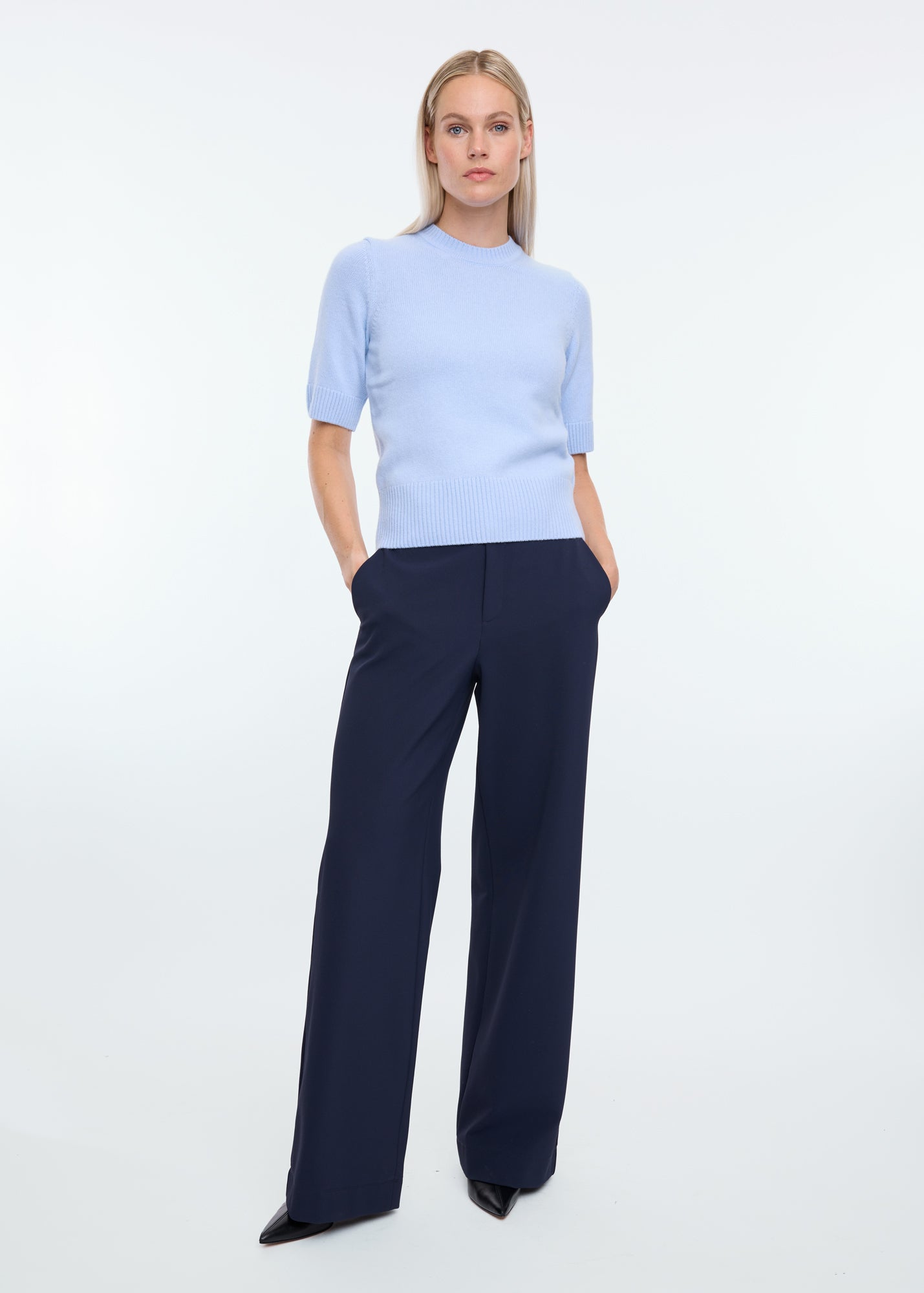 Tailored twill trousers